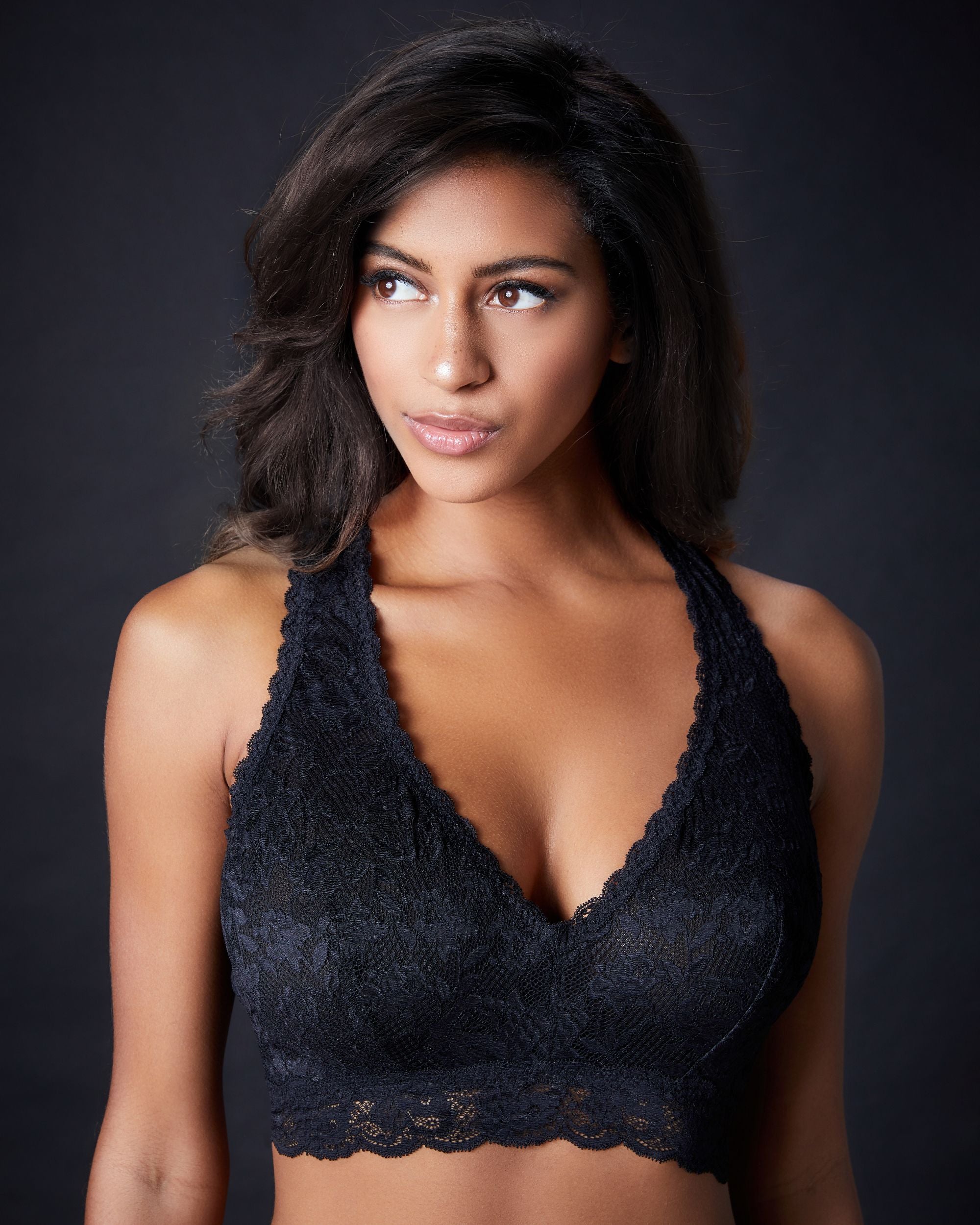 Cosabella Never Say Never Curvy Racie Racerback Bralette in black