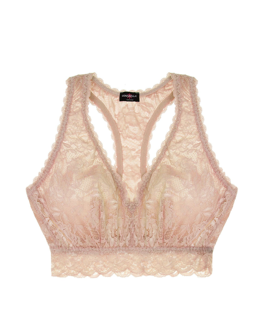 Cosabella Never Say Never Curvy Racie Racerback Bralette in beige