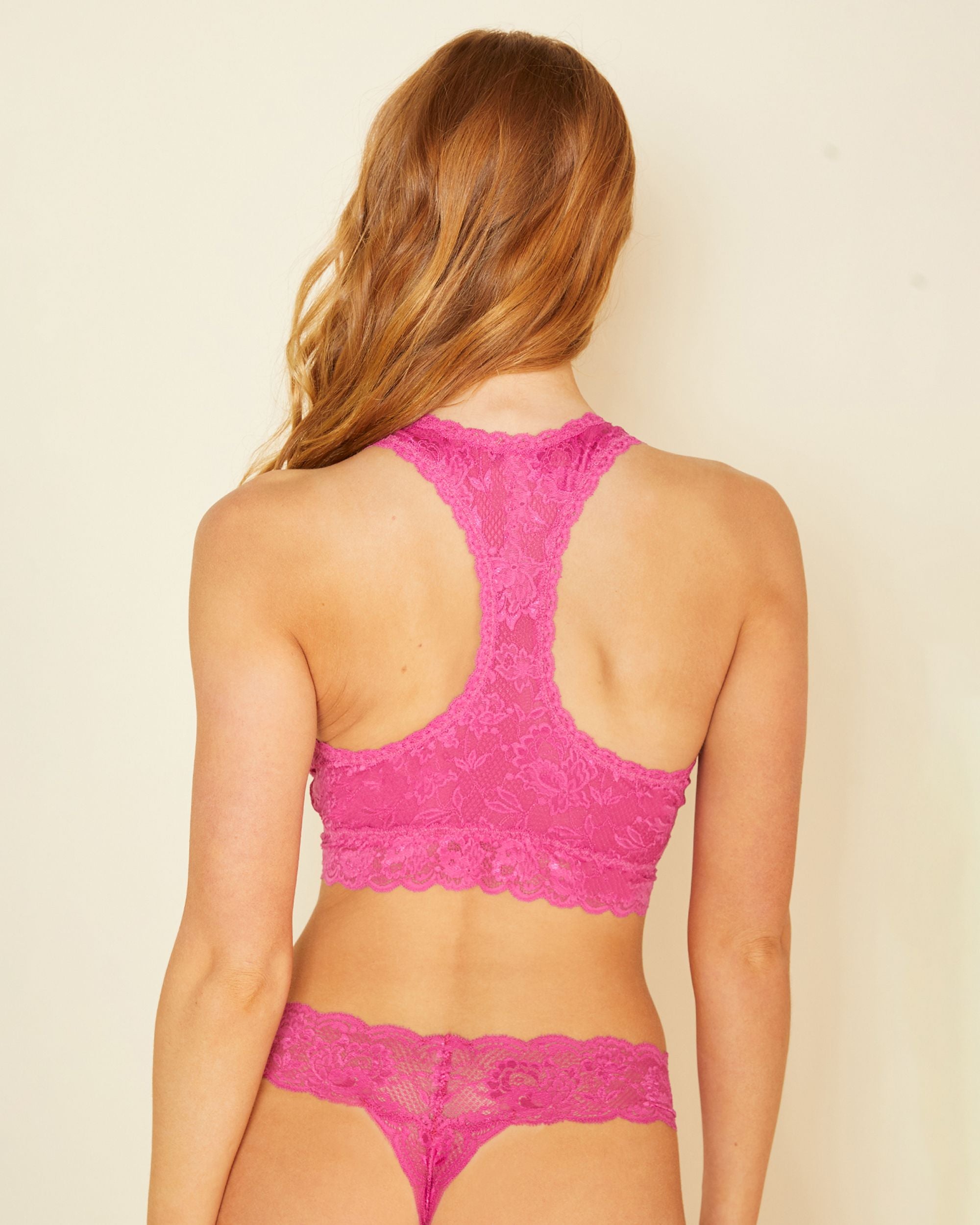 Cosabella Never Say Never Curvy Racie Racerback Bralette in pink