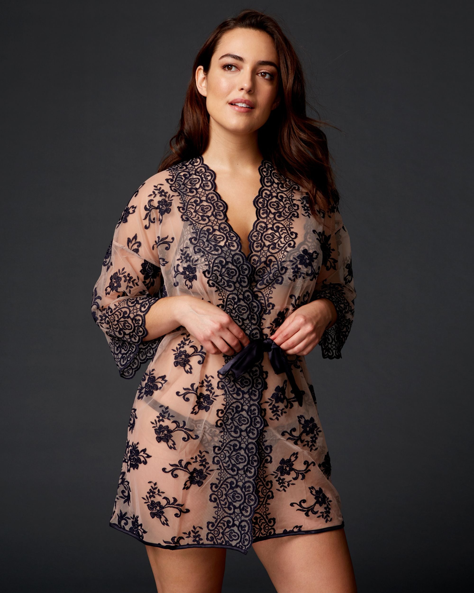 Cosabella Rosie Robe in blue