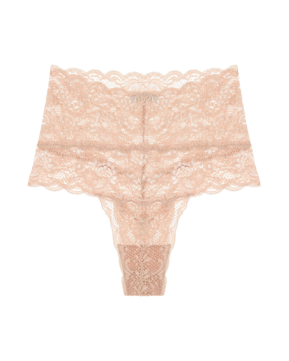 Cosabella Never Say Never High Rise Thong in beige
