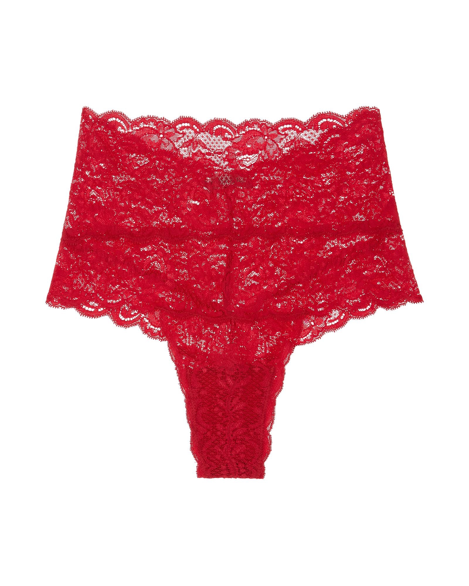 Cosabella Never Say Never High Rise Thong in red