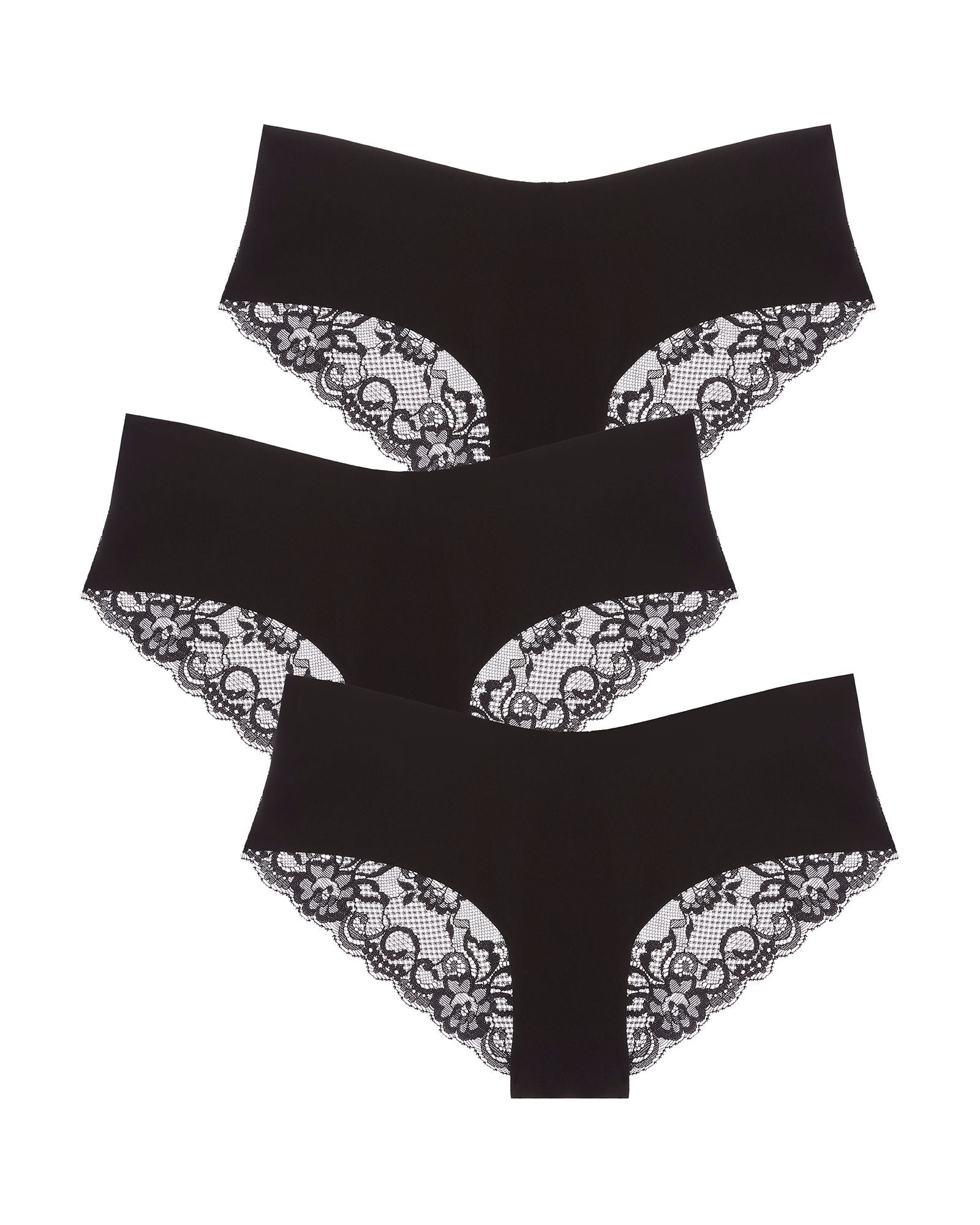 Journelle Estelle Hipster 3 Pack in black