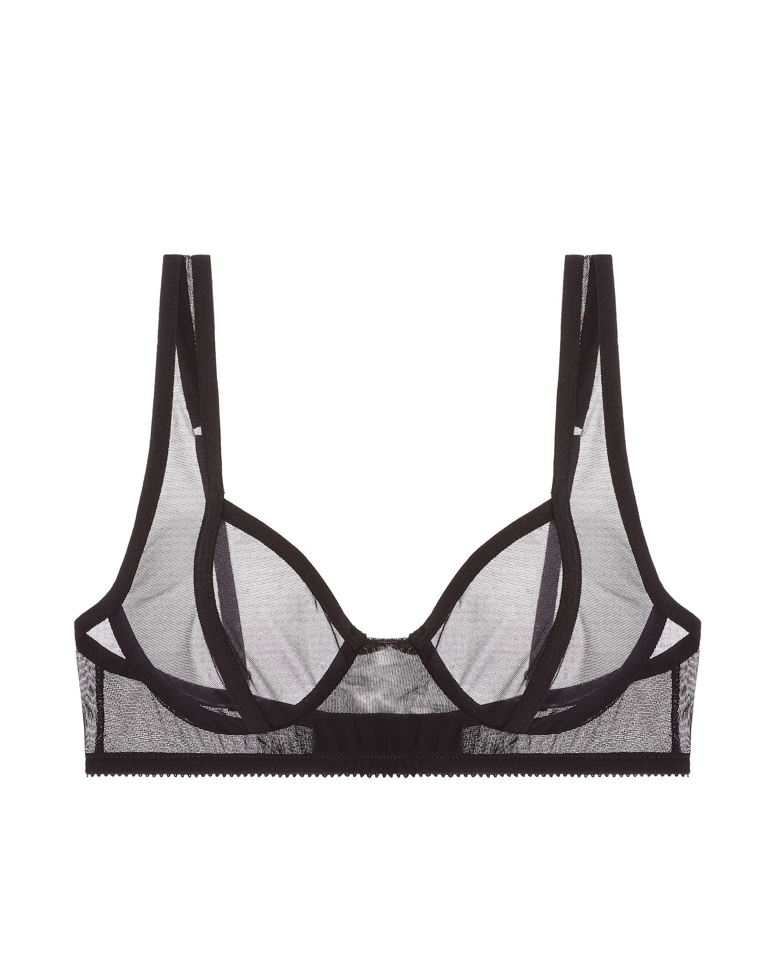 Only Hearts Whisper Balconette Bra in black