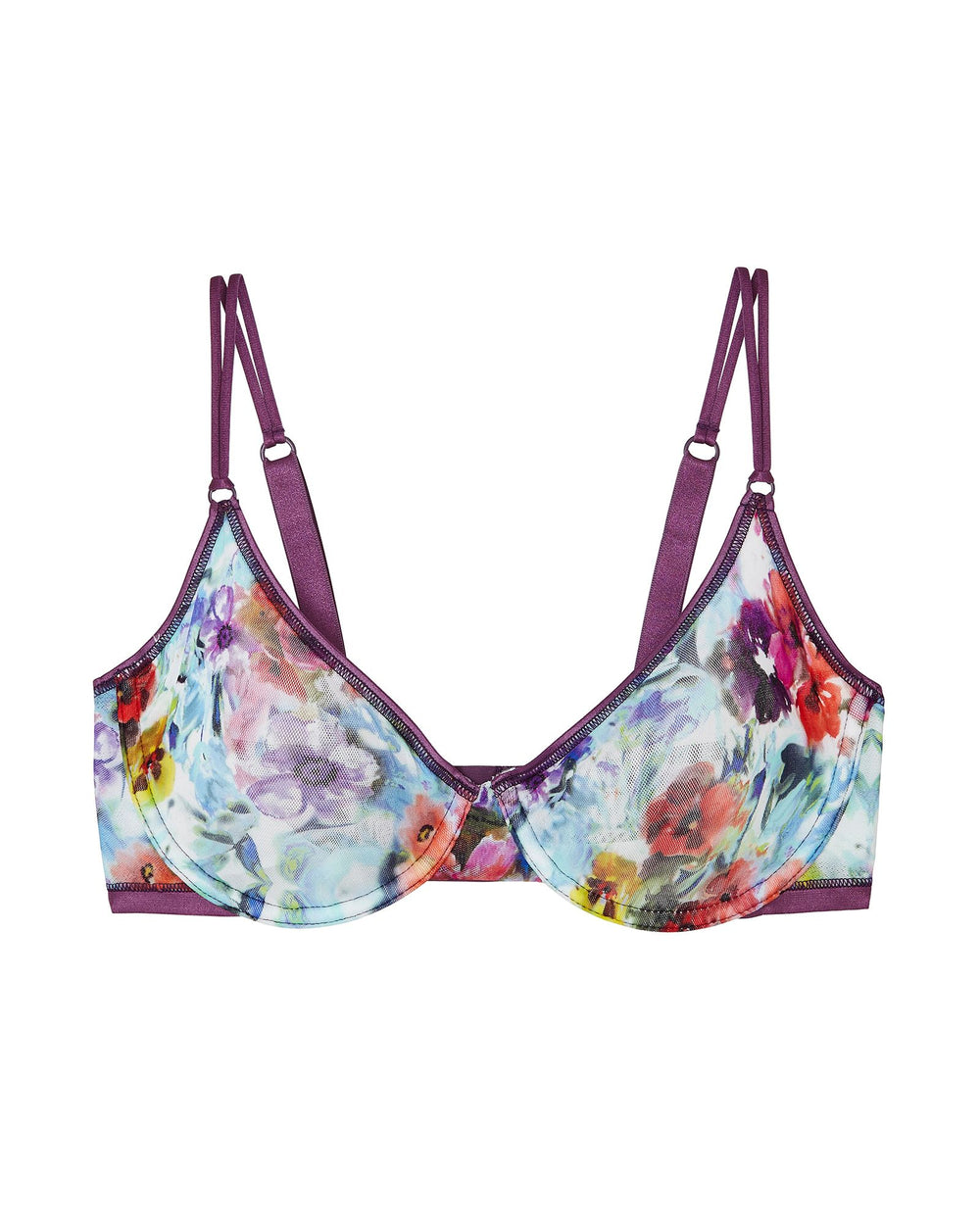Cosabella Soire Confidence Printed Molded Bra in blue