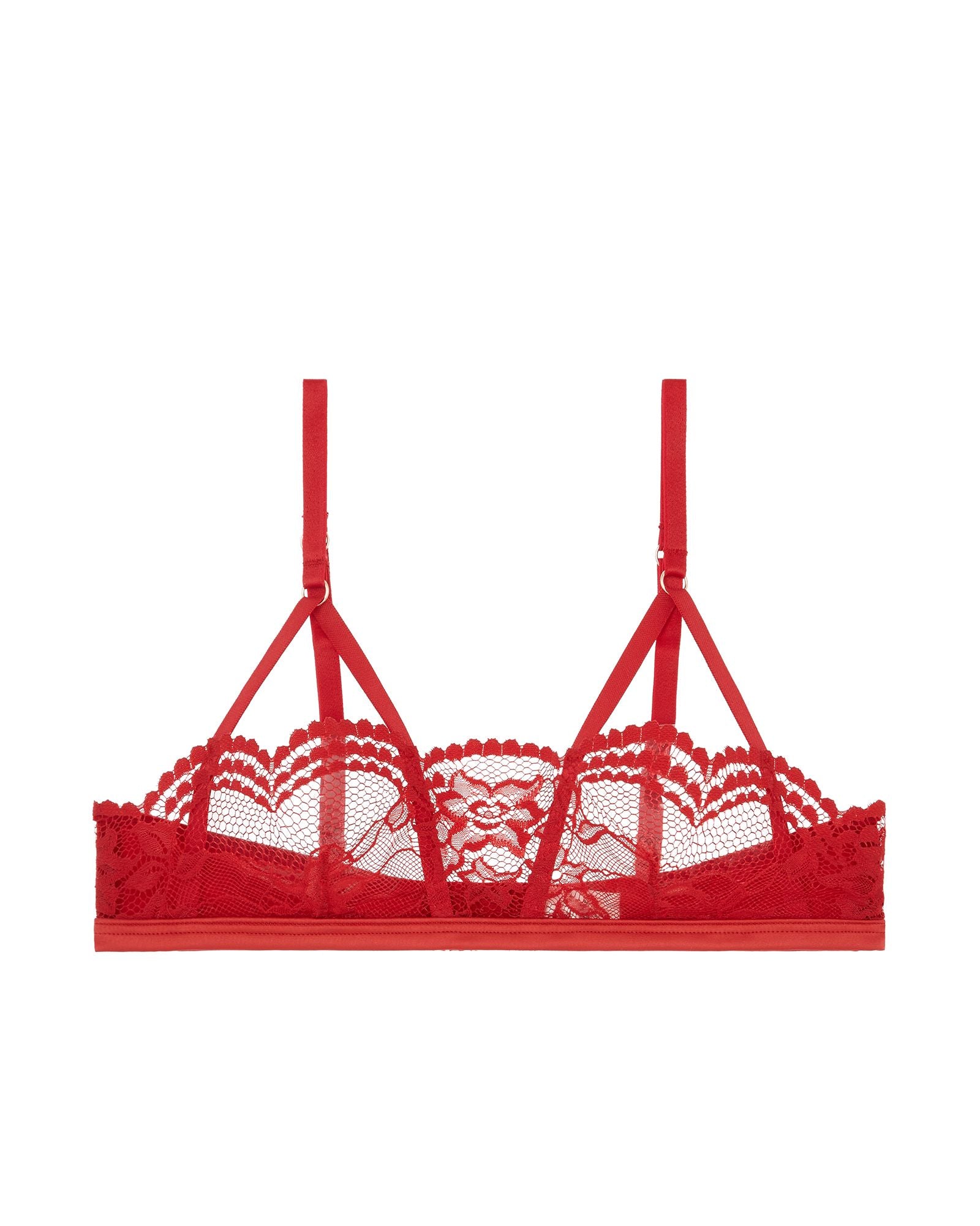 Coco de Mer Muse by Coco de Mer Scarlett Triangle Bra in red
