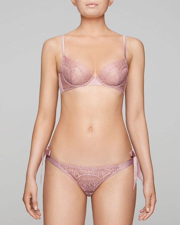 Coco de Mer Muse by Coco de Mer Lily Tie Side Knicker in pink