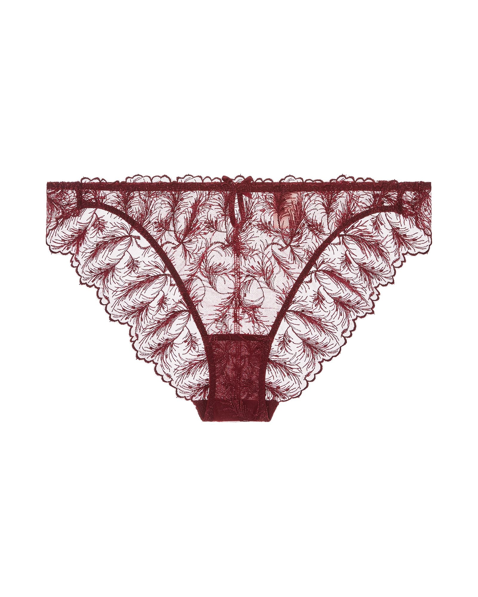 Coco de Mer Muse by Coco de Mer Rosa Brazilian Knicker in red