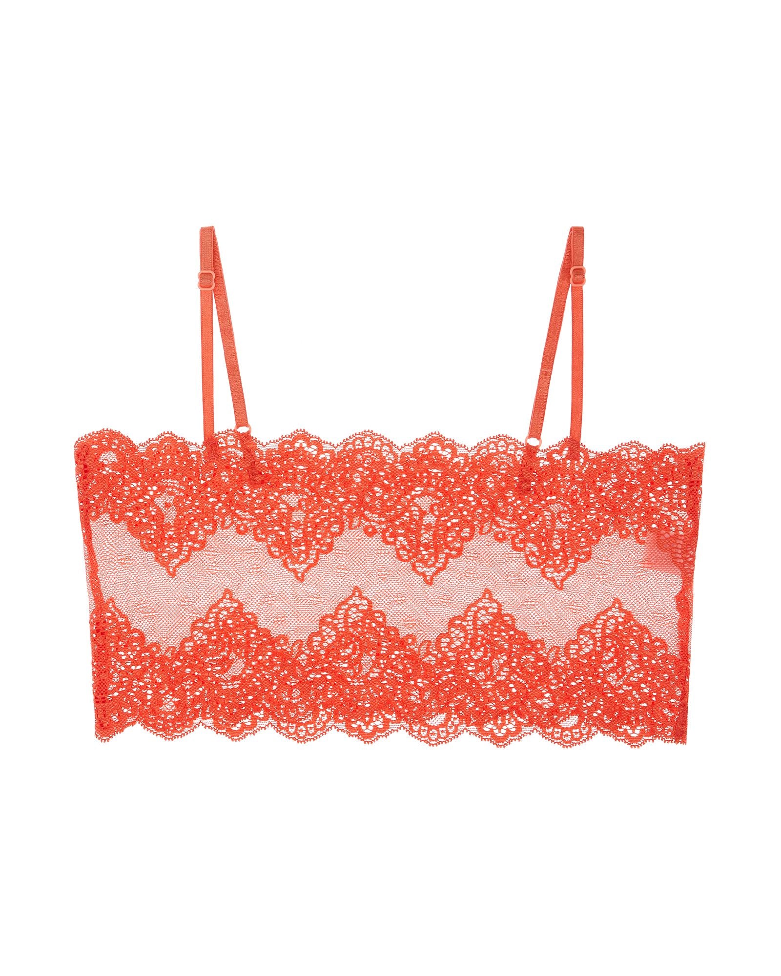 Only Hearts So Fine Lace Crop Cami in orange