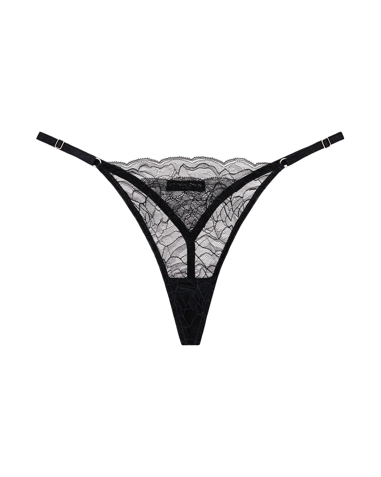 Samantha Chang All Lace Roses G-String in black