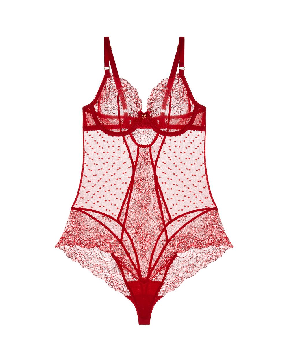 Dita Von Teese Fiamma Bodysuit in red