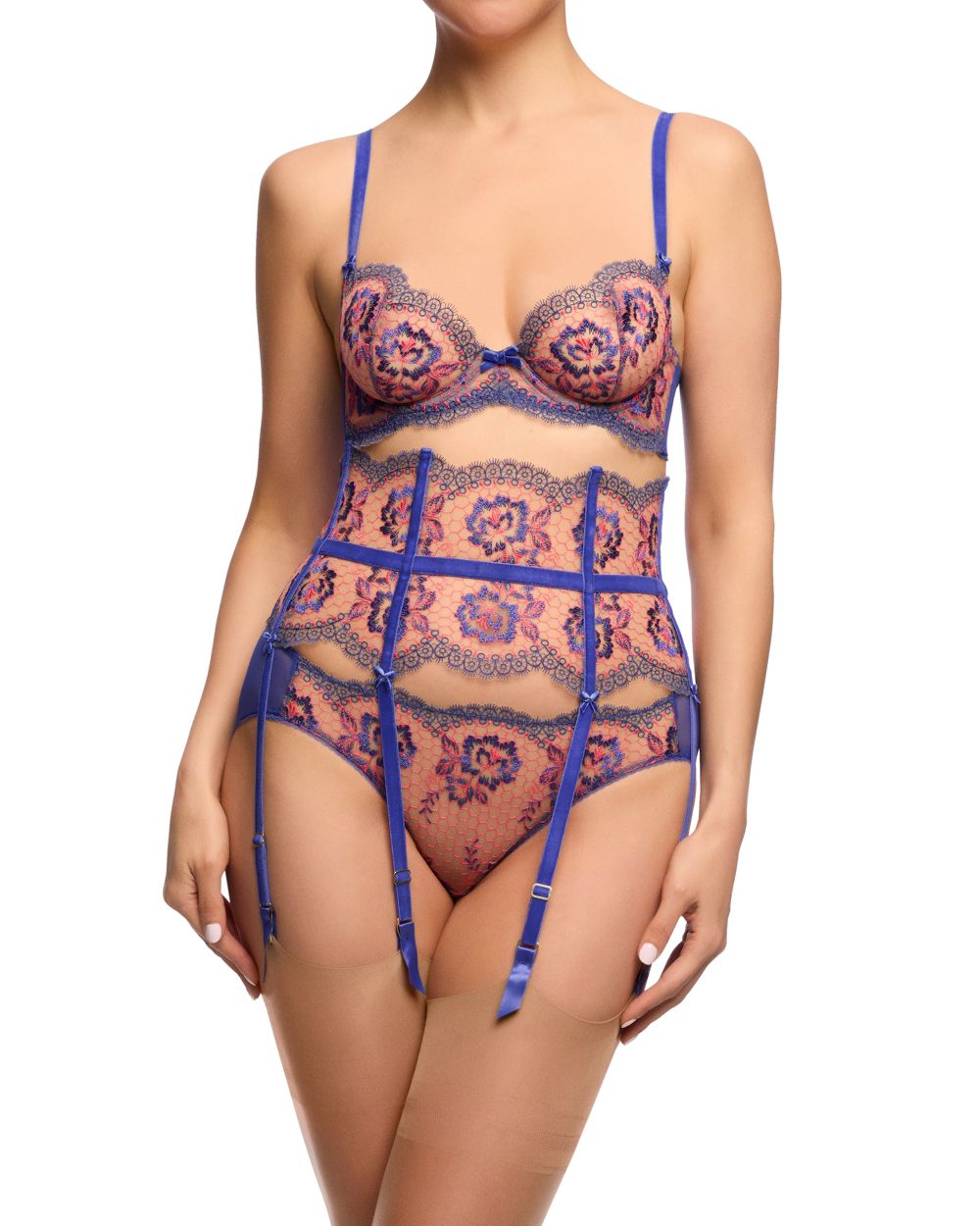 Dita Von Teese Evelina Suspender in blue