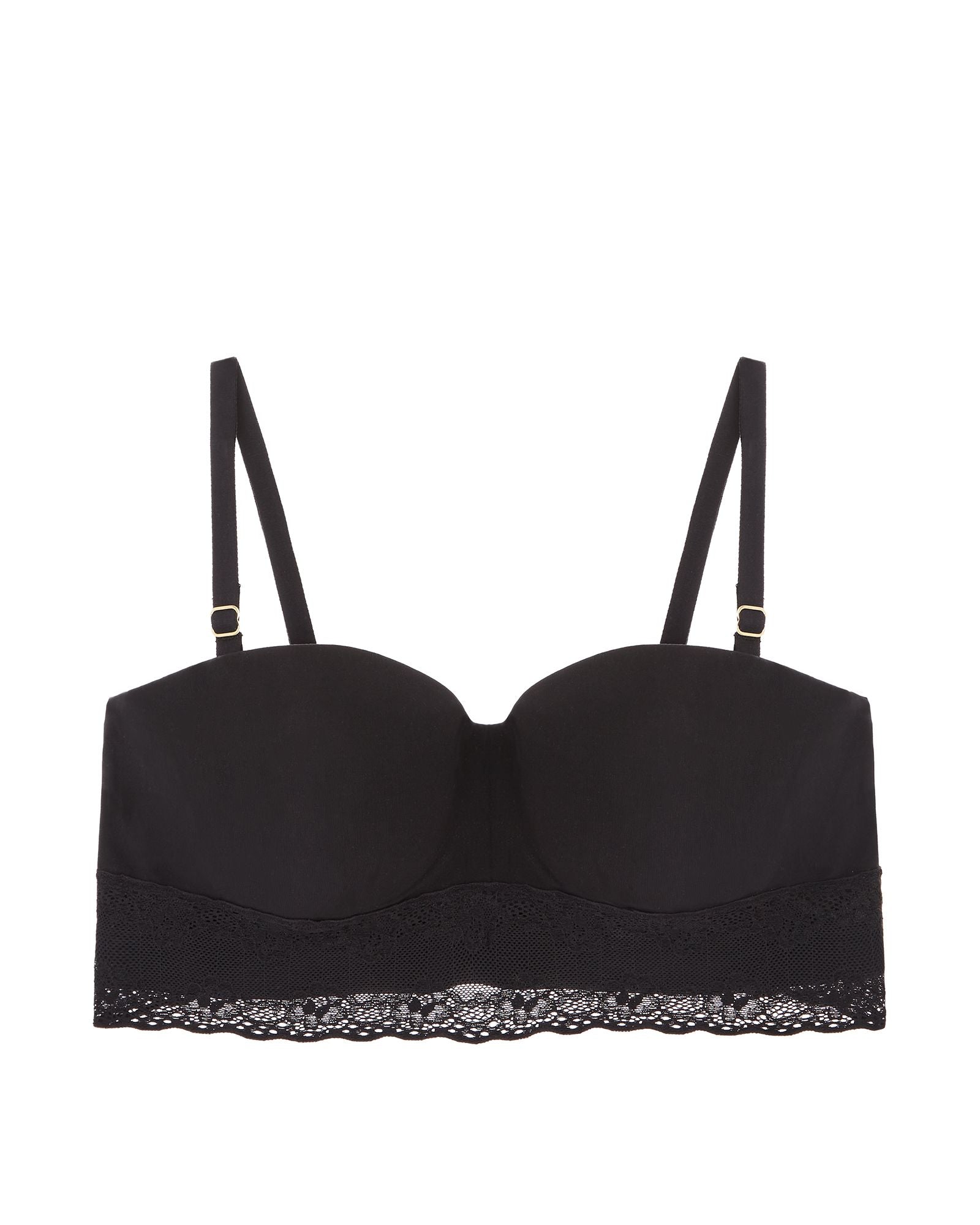 Natori Bliss Perfection Strapless Contour Underwire Bra in black