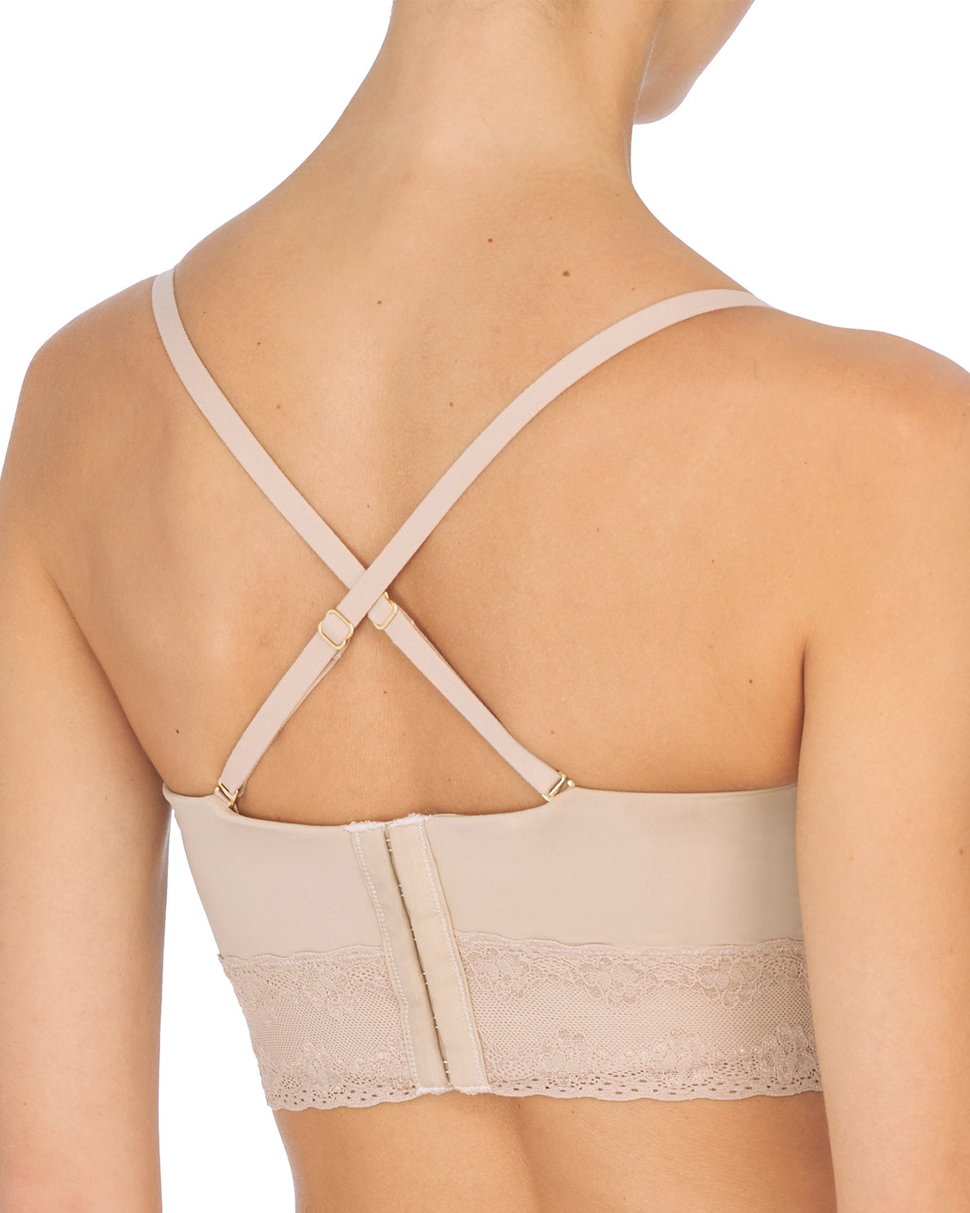 Natori Bliss Perfection Strapless Contour Underwire Bra in beige