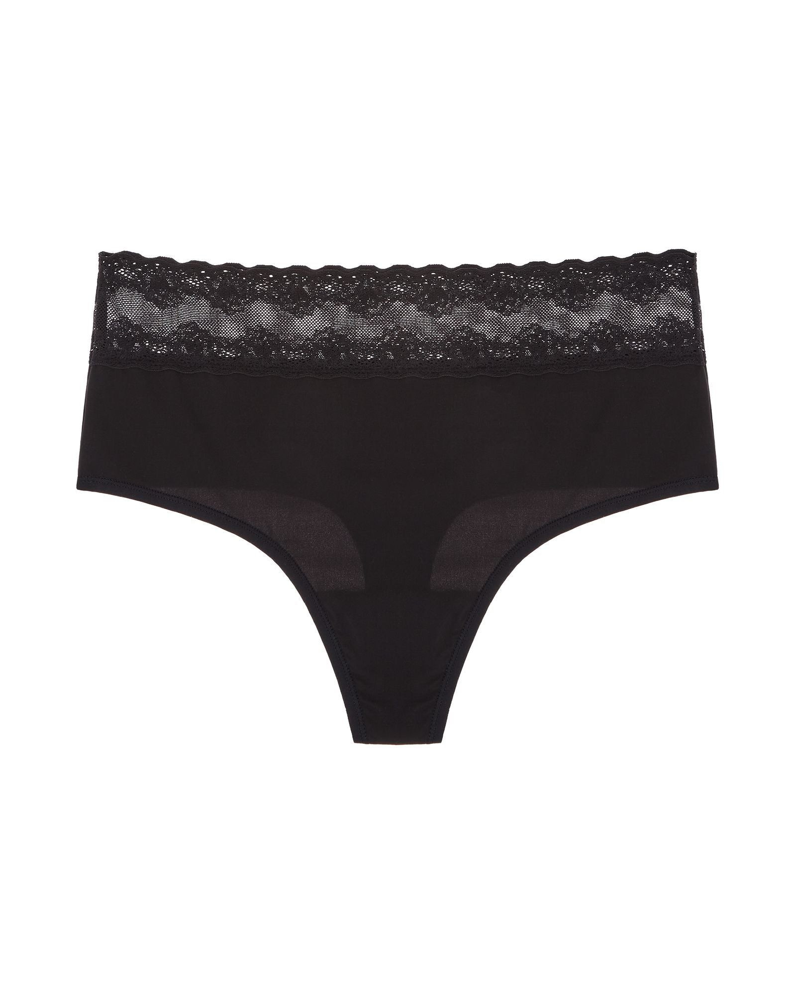 Natori Bliss Perfection High Rise Thong in black