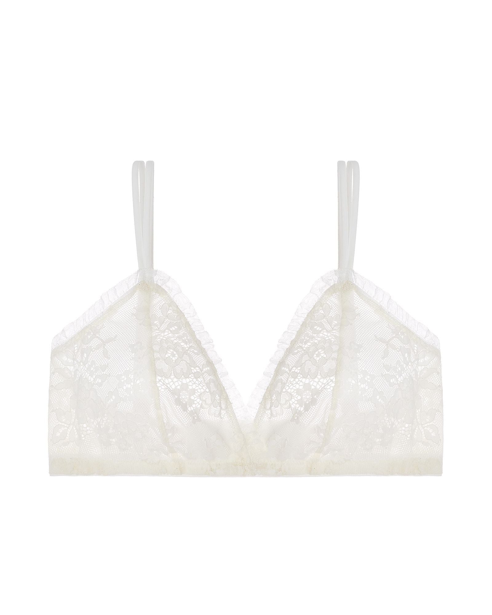 Cosabella Lourdes Triangle Bralette in white