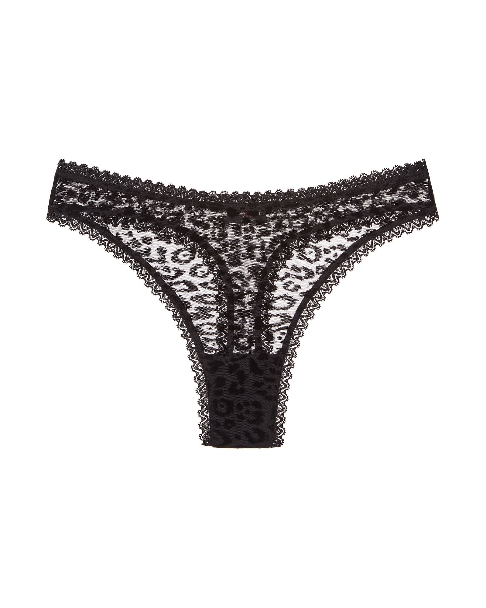 Cosabella Mesh Temptation Low Rise Thong in black