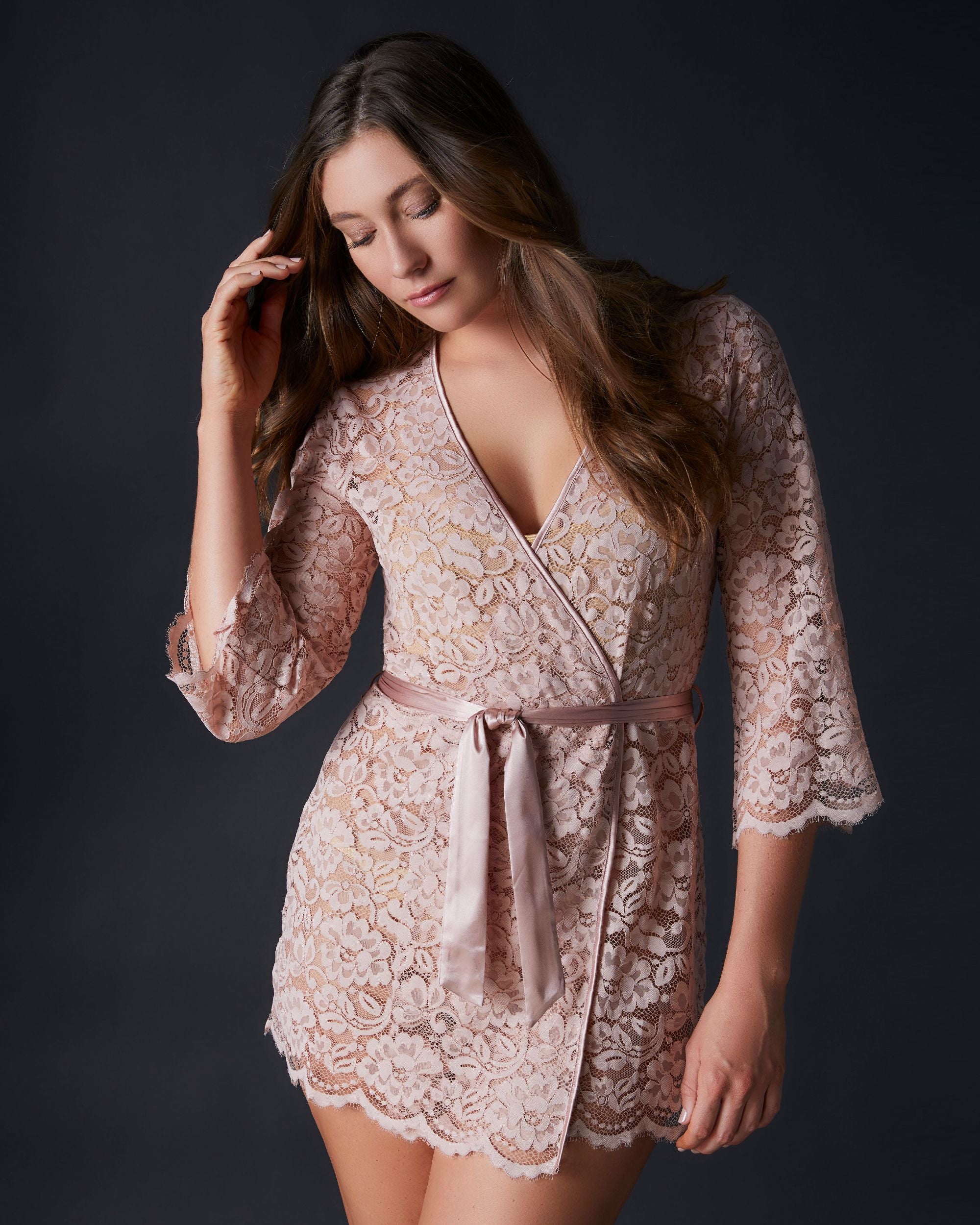Cosabella Magnolia Robe in pink