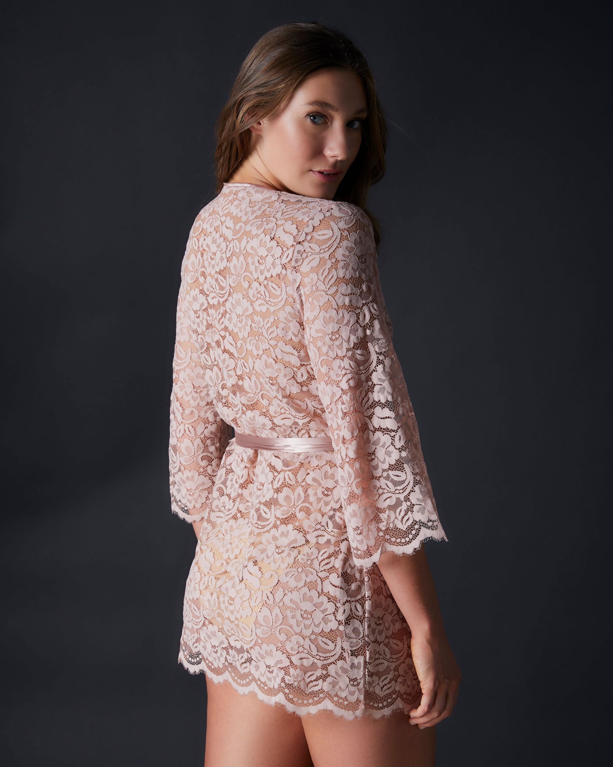 Cosabella Magnolia Robe in pink