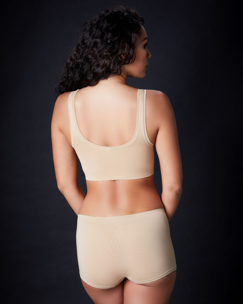 Hanro Touch Feeling Crop Top in beige