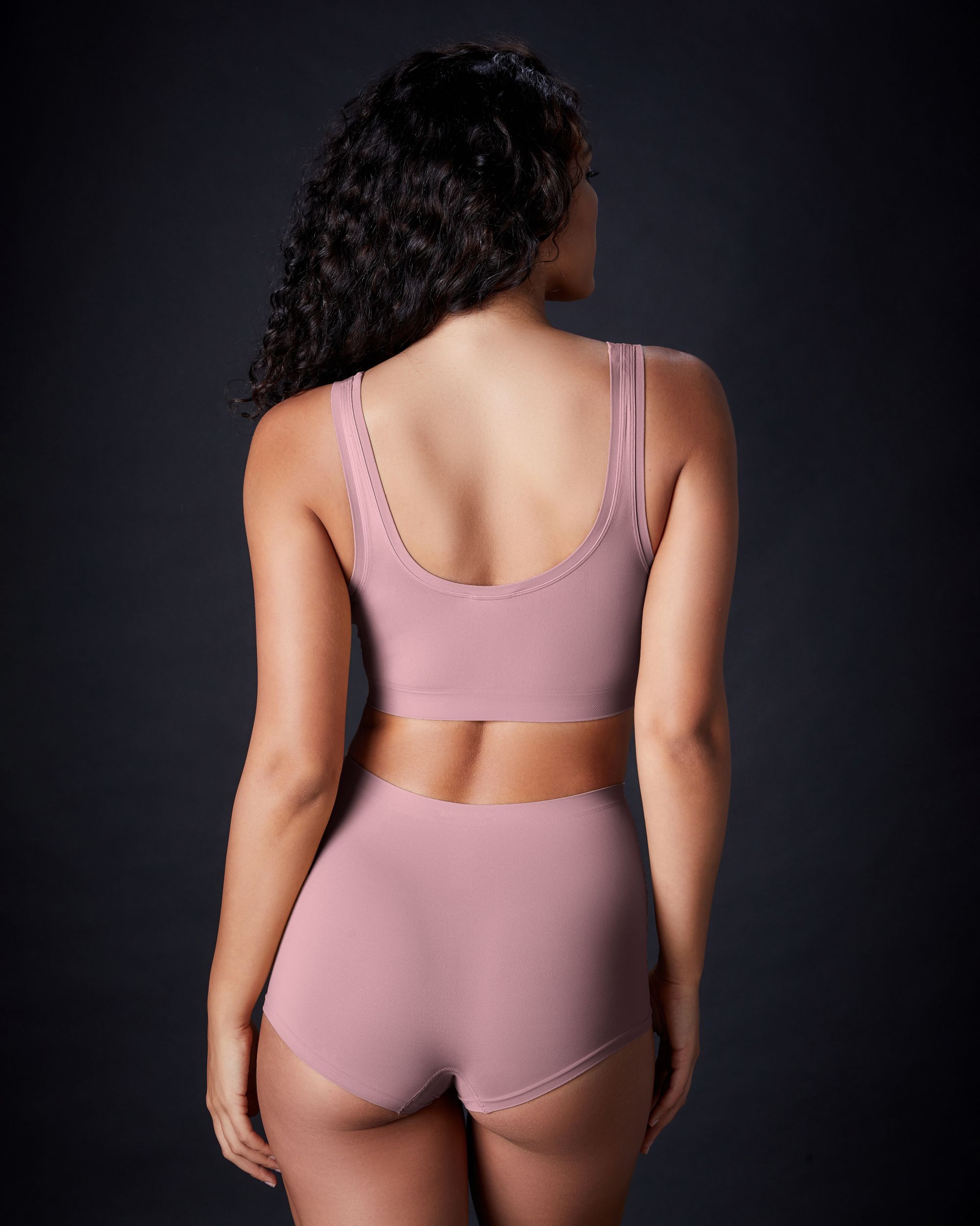 Hanro Touch Feeling Crop Top in pink