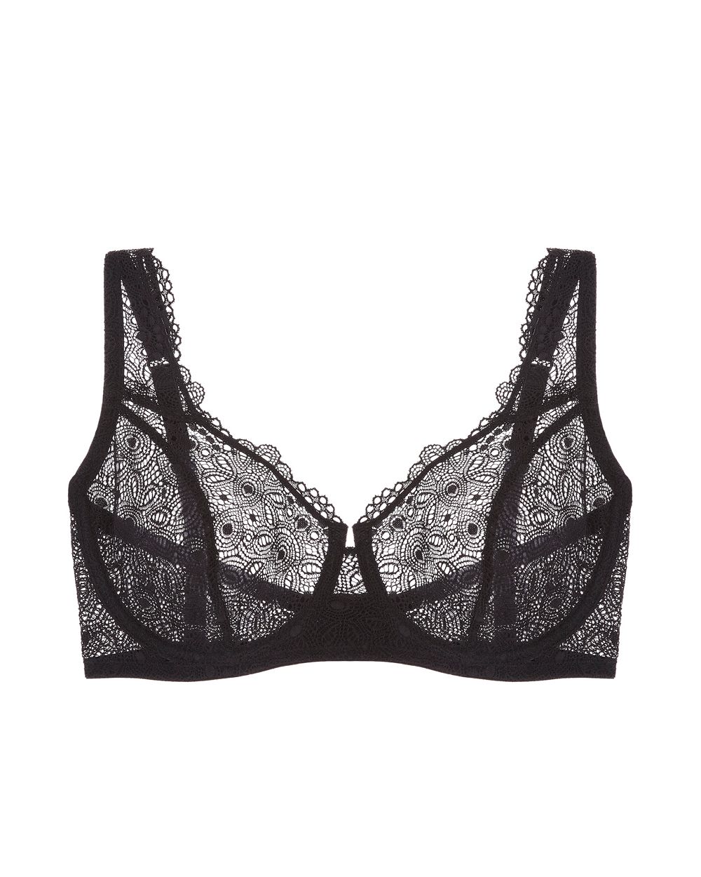 Else Flora Full Cup Underwire Bra in black