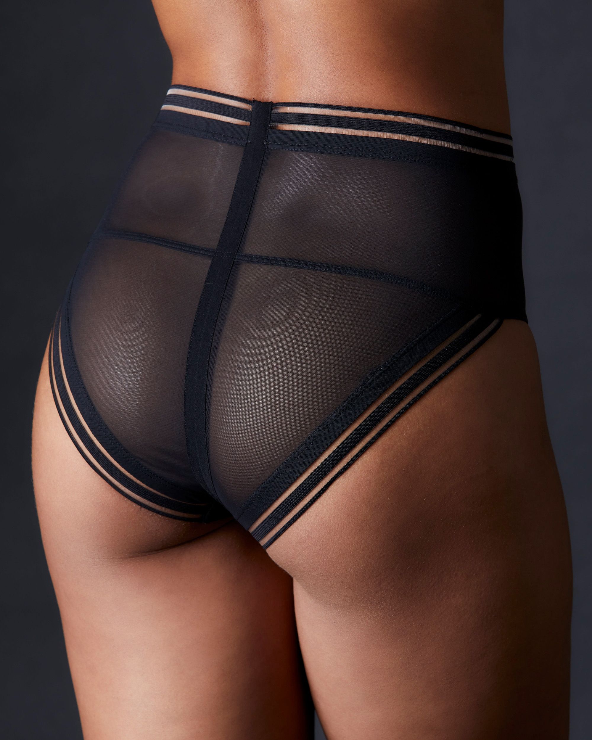 Opaak Essence Paloma High Waisted Brief in black