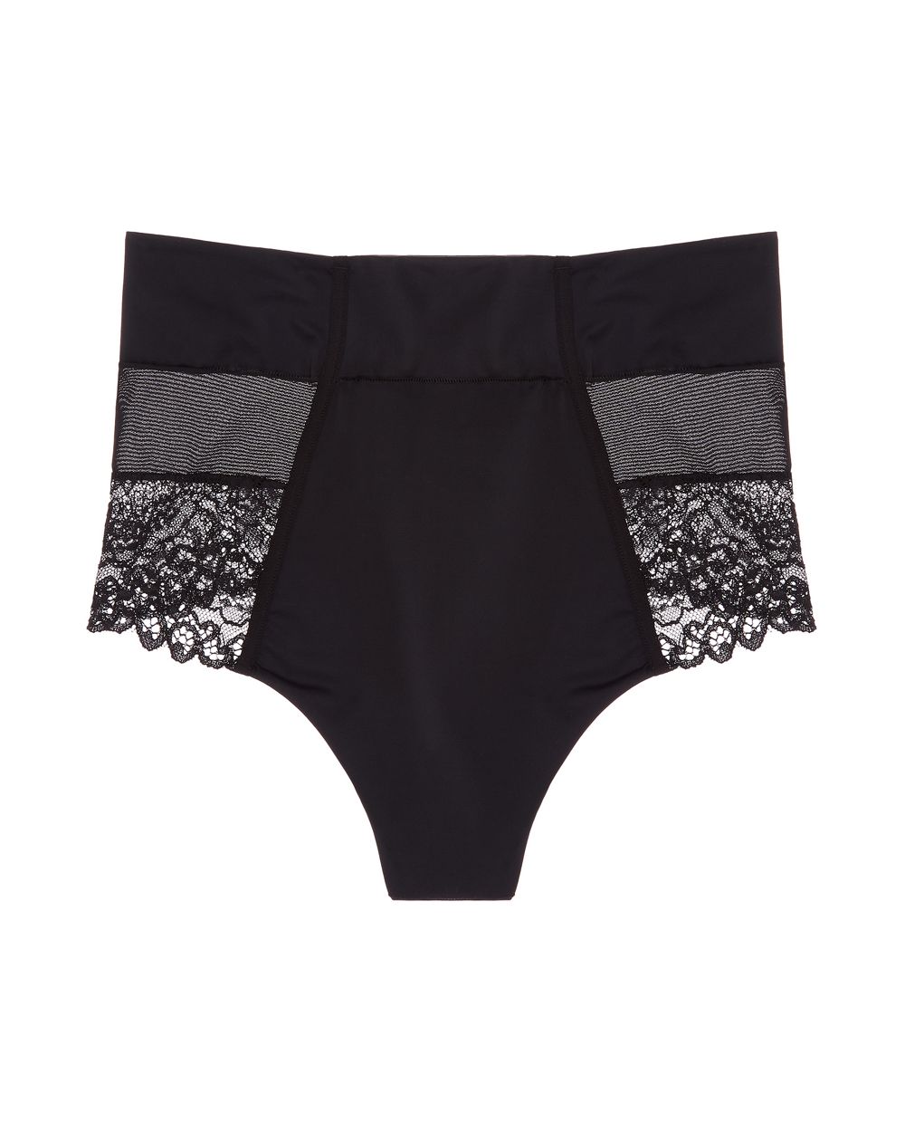 Squeem Brazilian Flair Mid Waist Thong in black