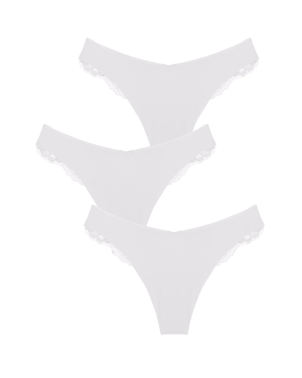 Journelle Isabel Jolie Thong 3 Pack in white