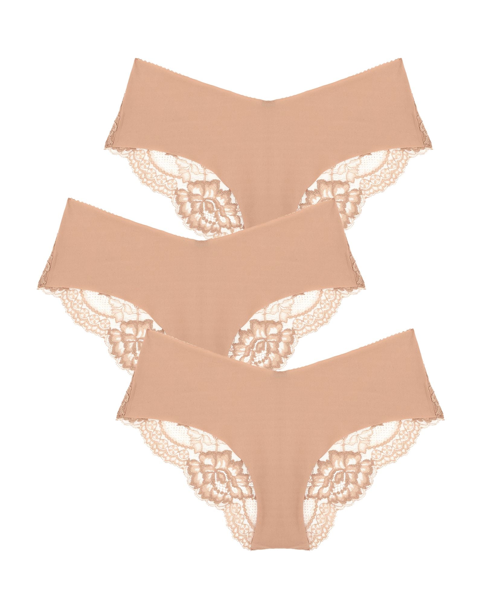 Journelle Isabel Jolie Hipster 3 Pack in beige