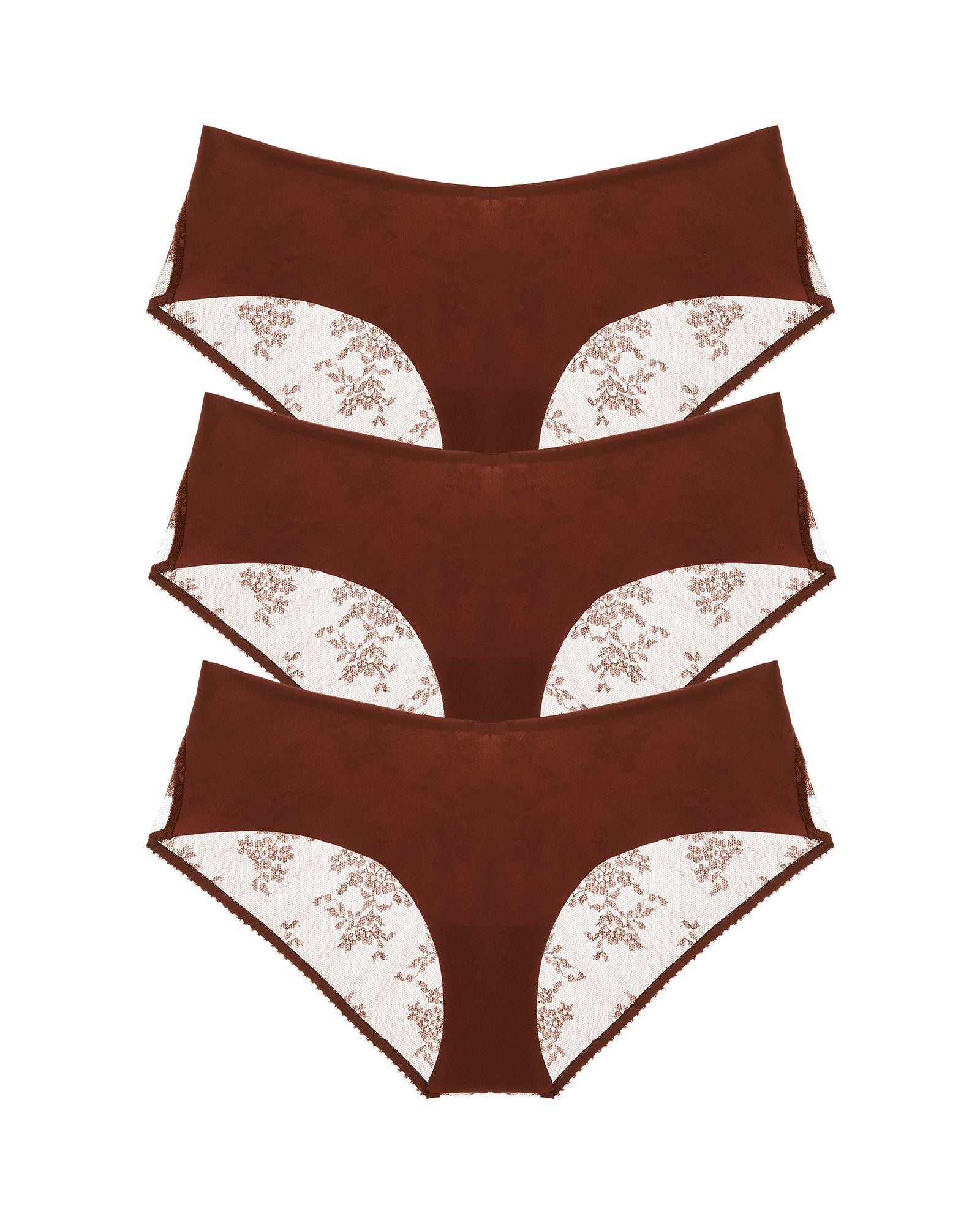 Journelle Romy Jolie Hipster 3 Pack in brown