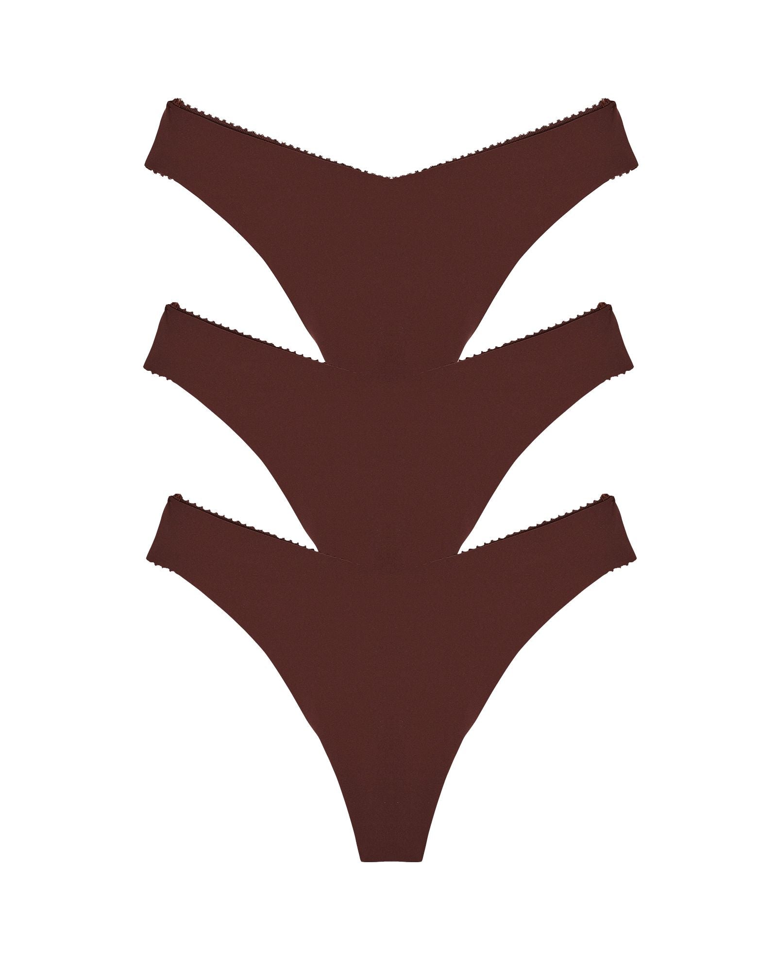 Journelle Romy Jolie Thong 3 Pack in brown