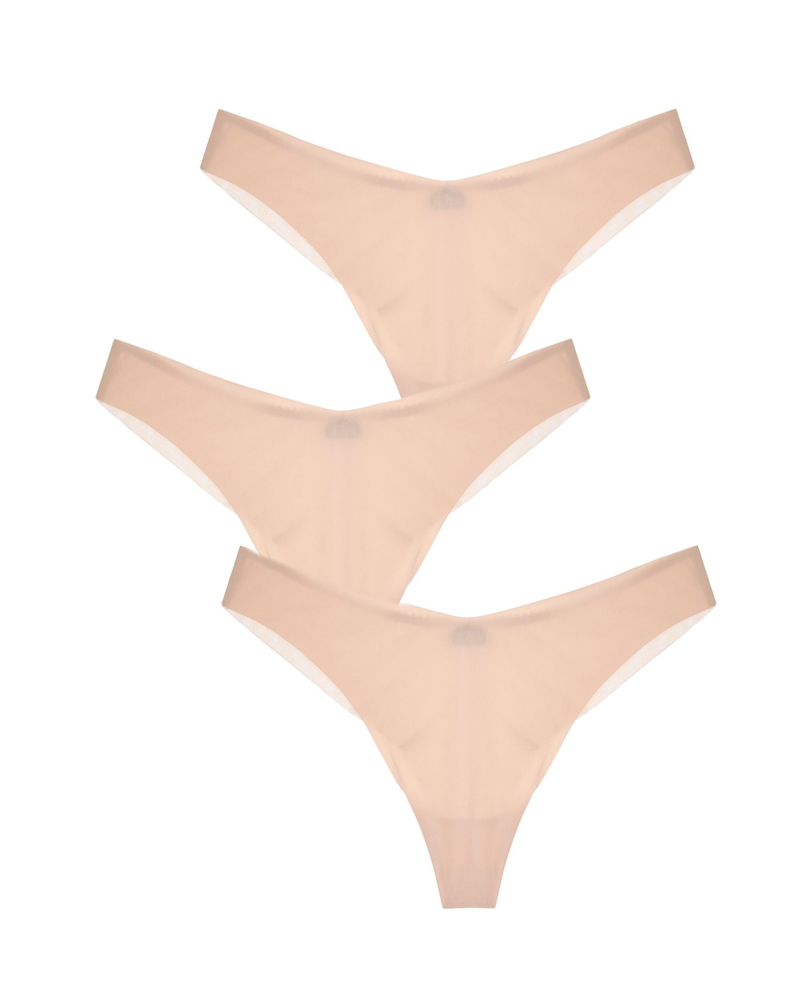 Journelle Victoire Jolie Thong 3 Pack in beige