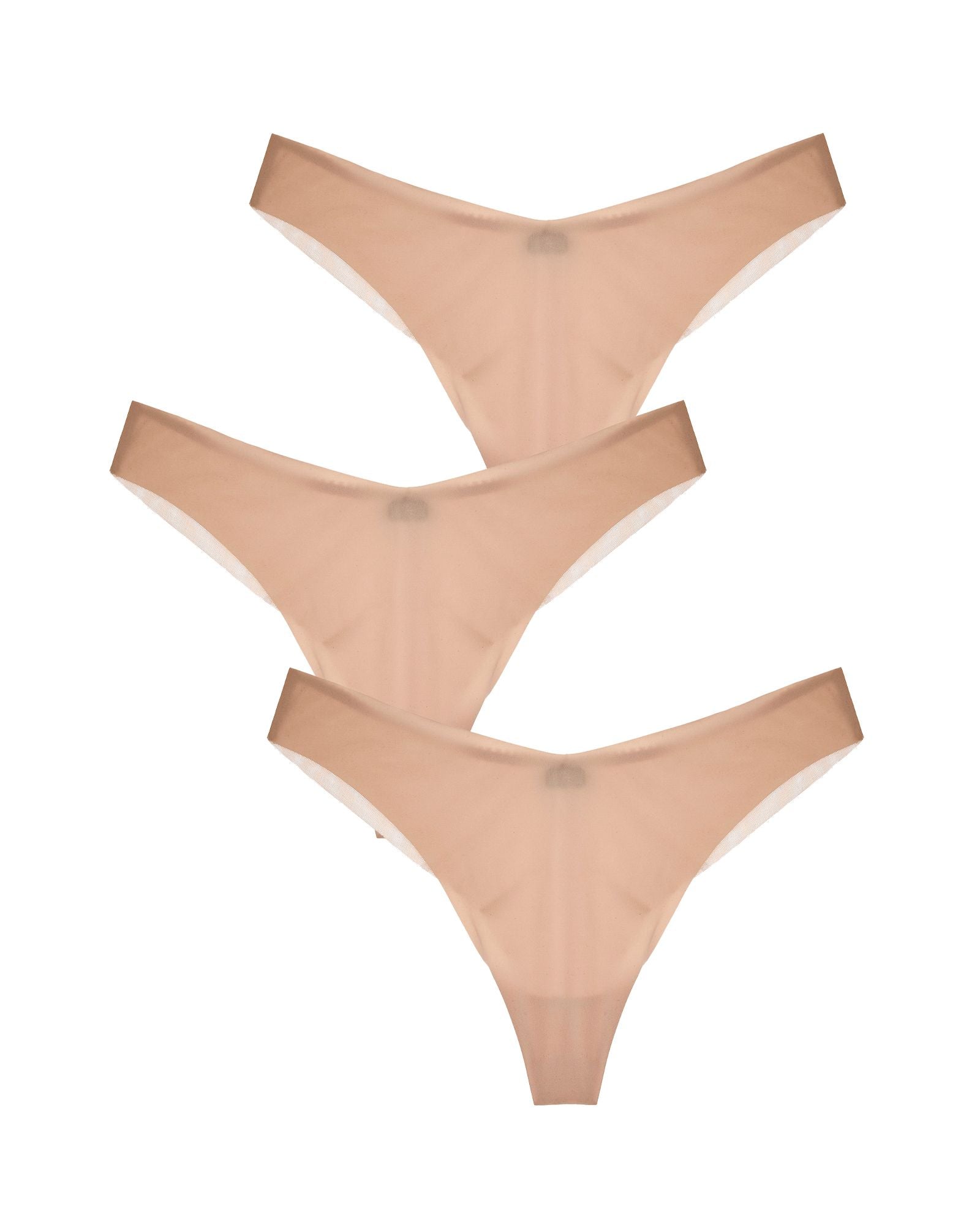 Journelle Victoire Jolie Thong 3 Pack in beige