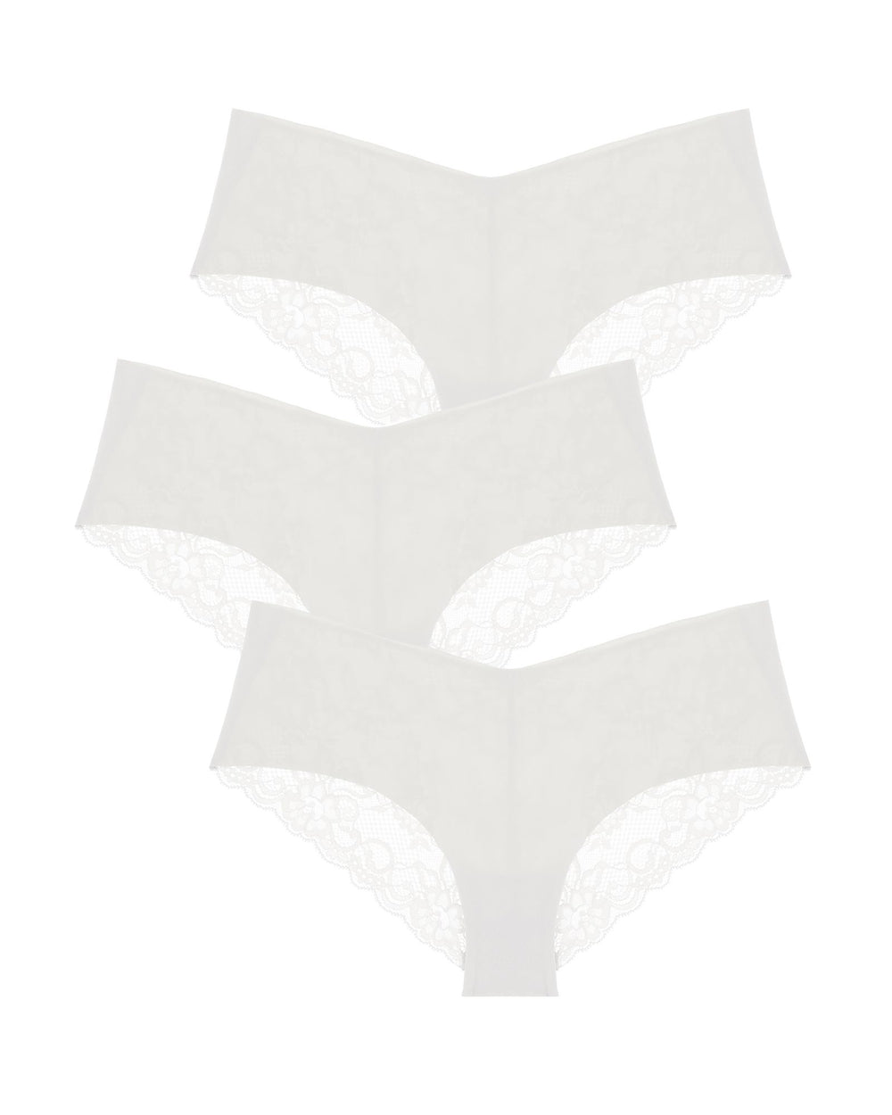 Journelle Estelle Cotton Hipster 3 Pack in white