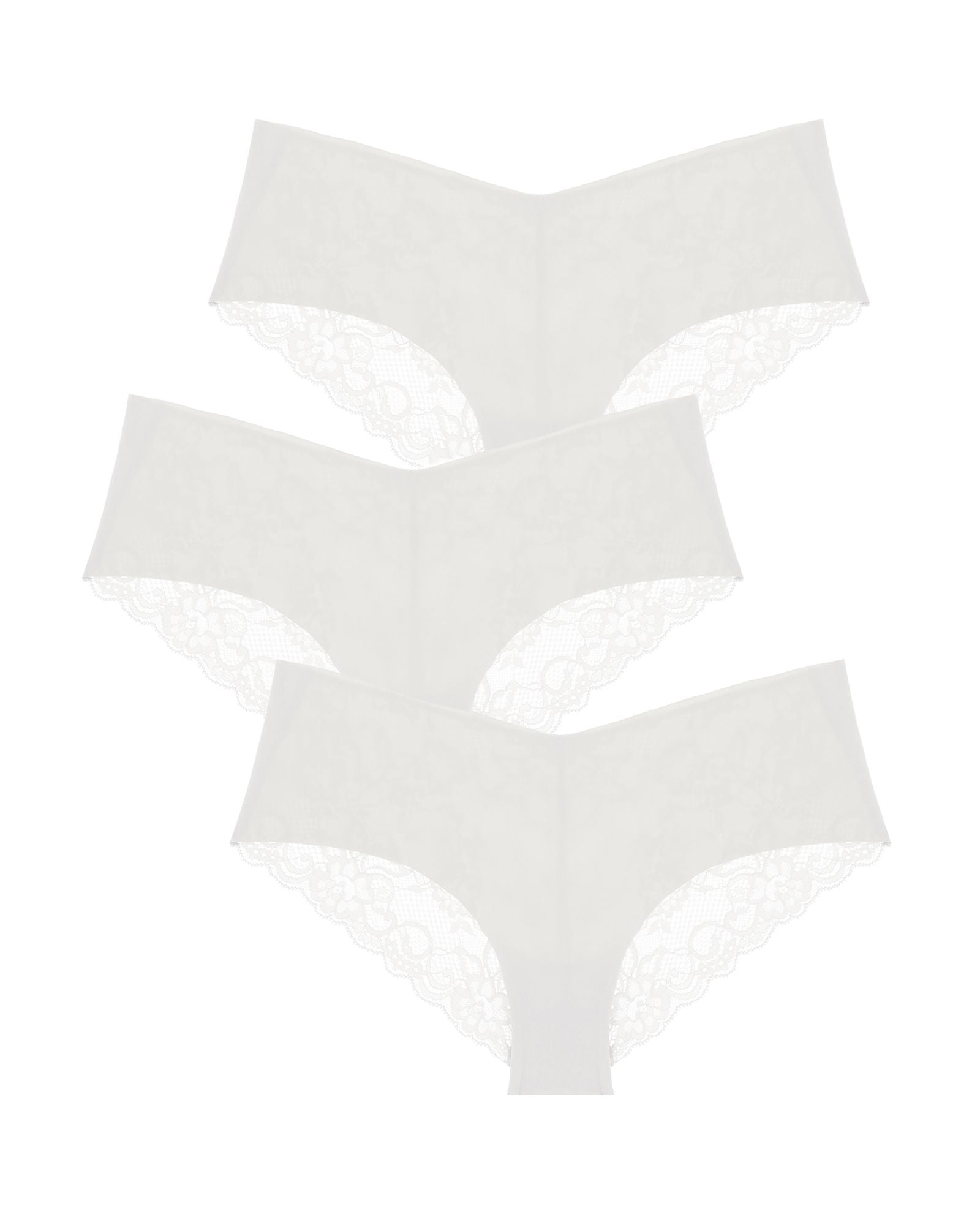 Journelle Estelle Cotton Hipster 3 Pack in white
