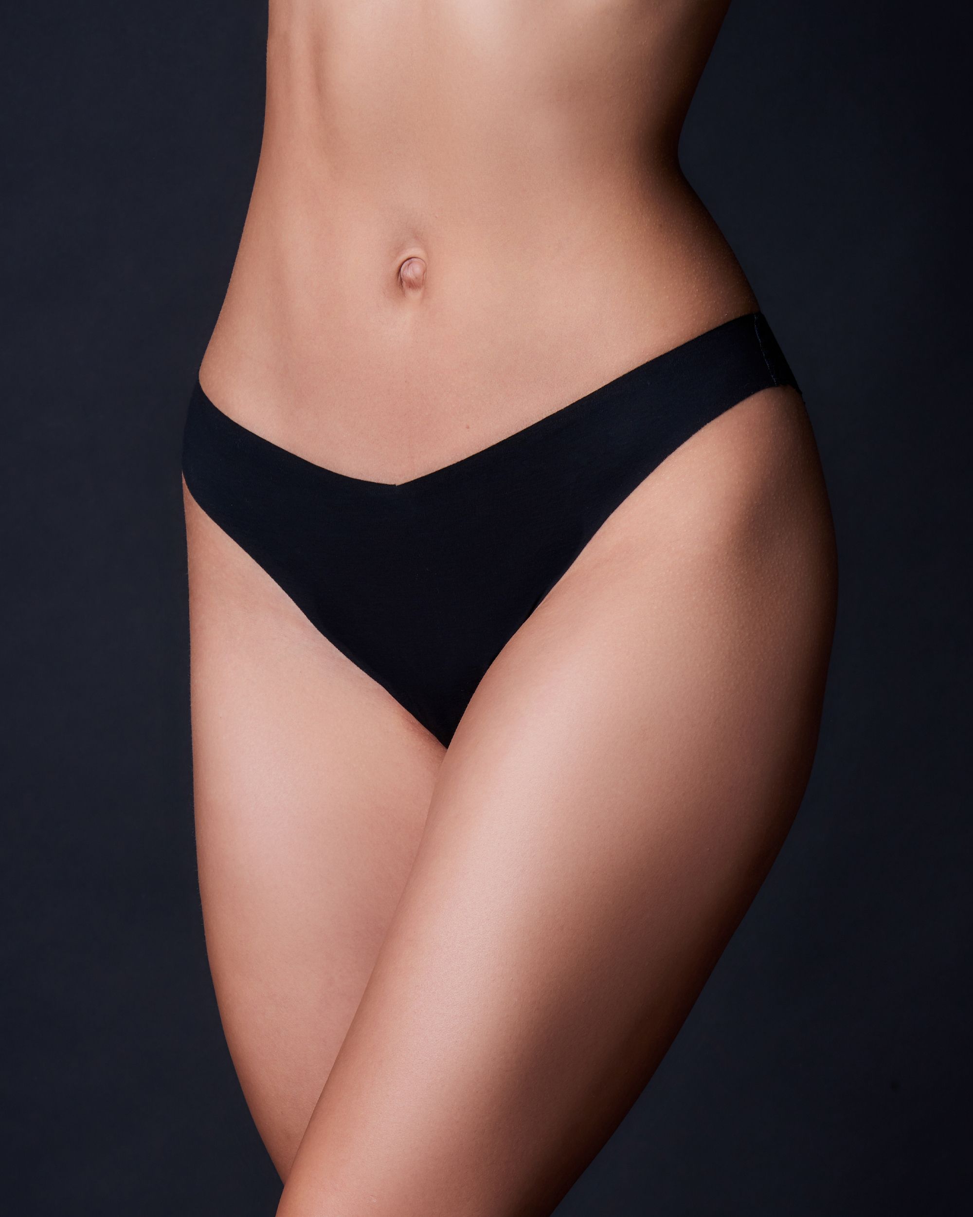 Journelle Estelle Cotton Thong in black
