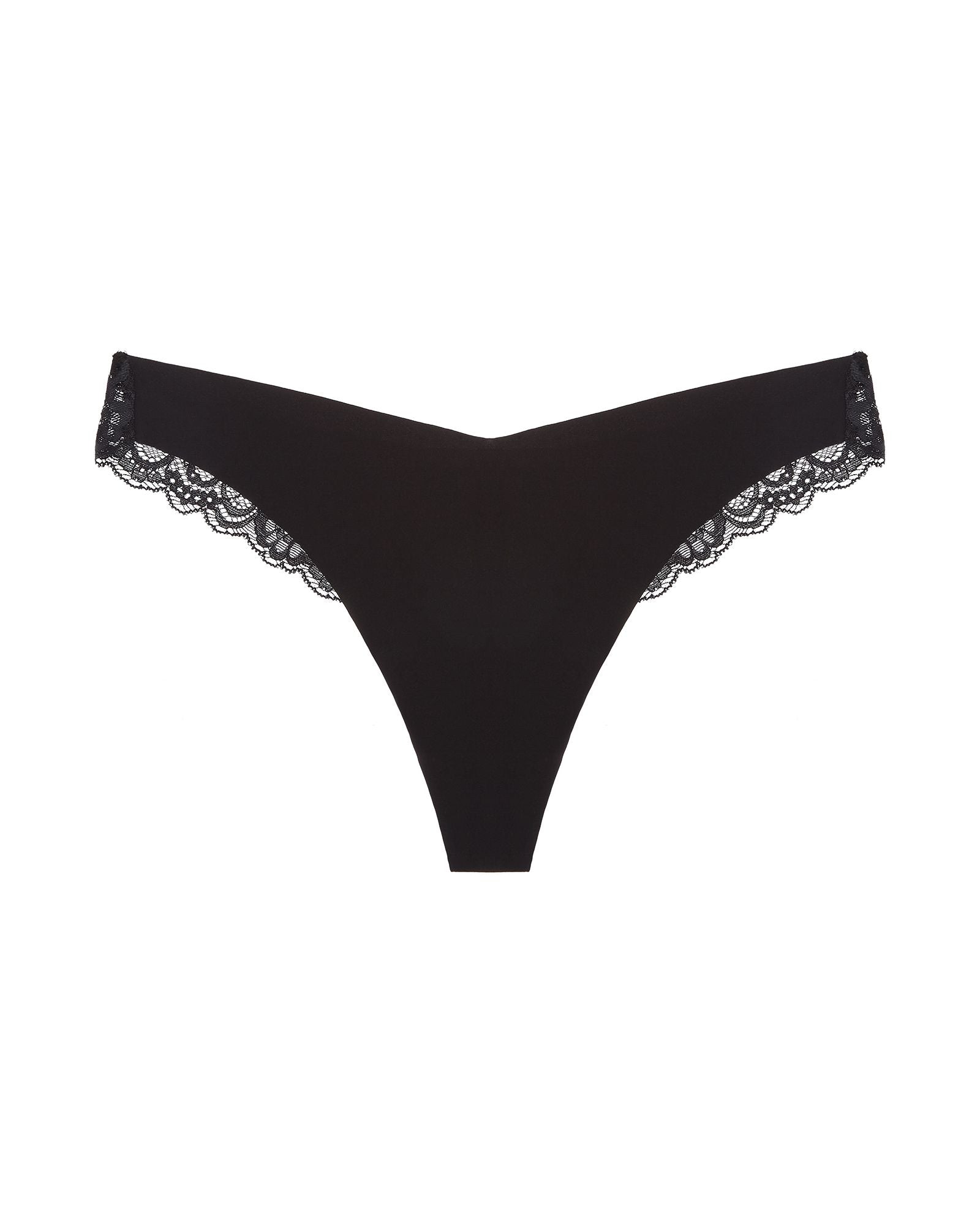 Journelle Estelle Cotton Thong in black