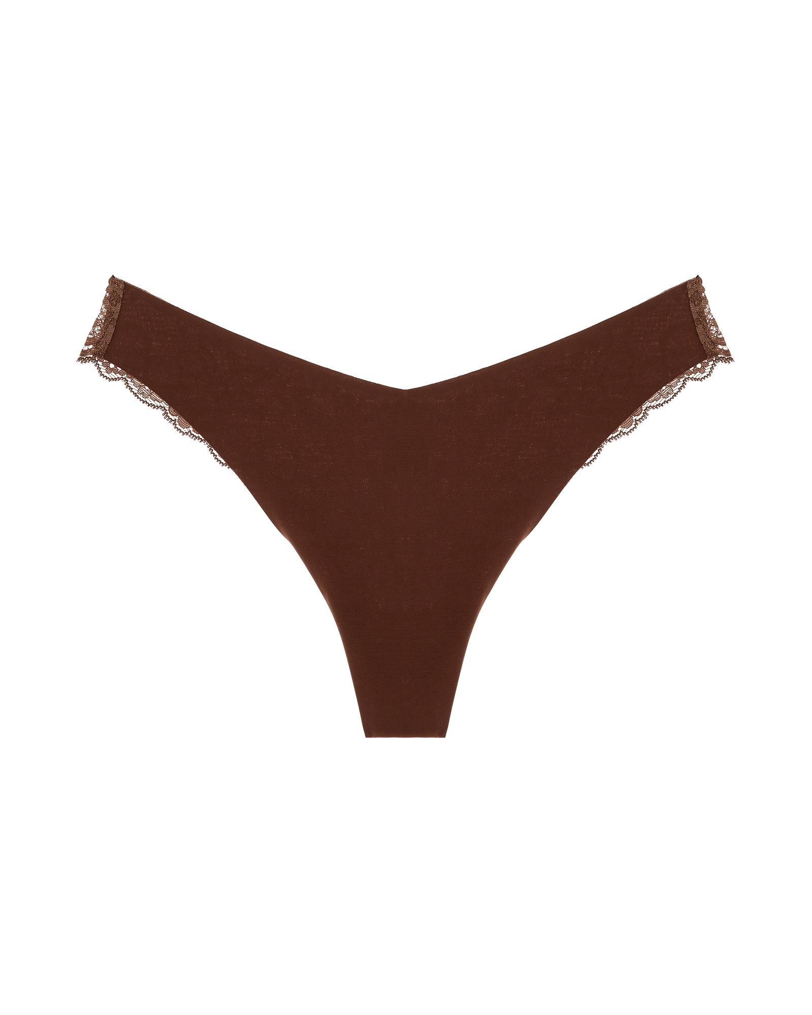 Journelle Estelle Cotton Thong in brown
