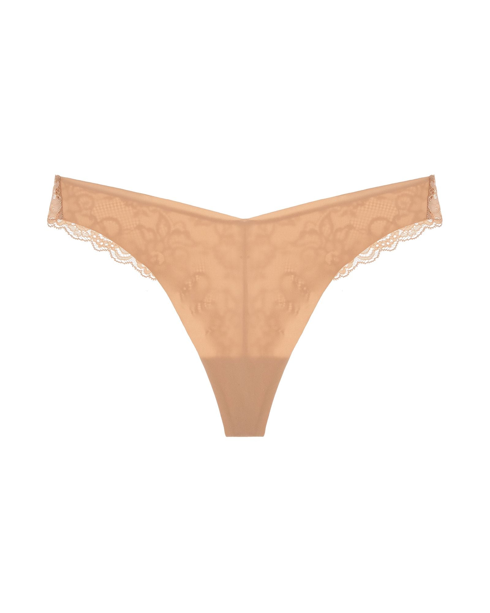 Journelle Estelle Cotton Thong in beige