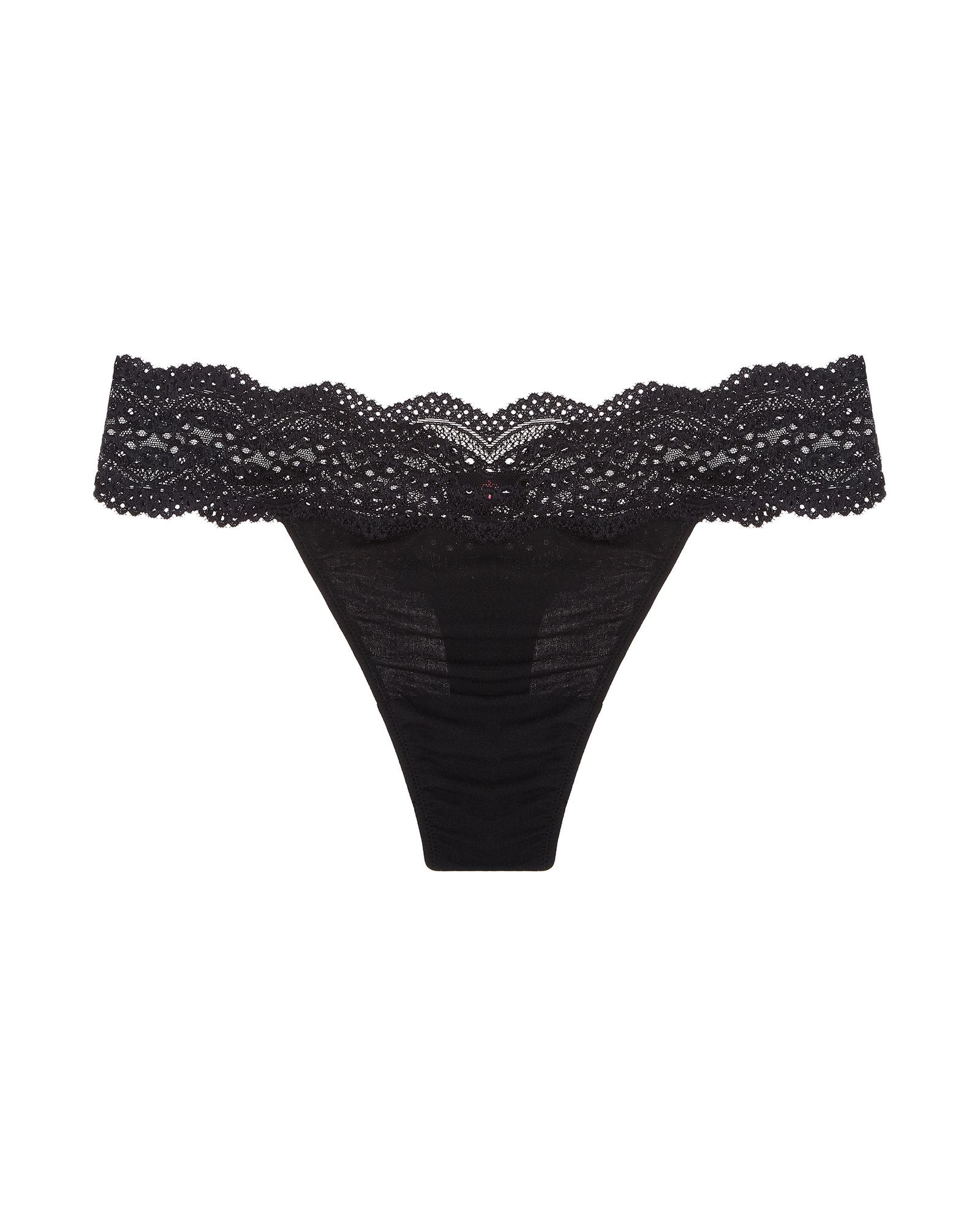 Cosabella Ceylon Modal Low Rise Thong in black
