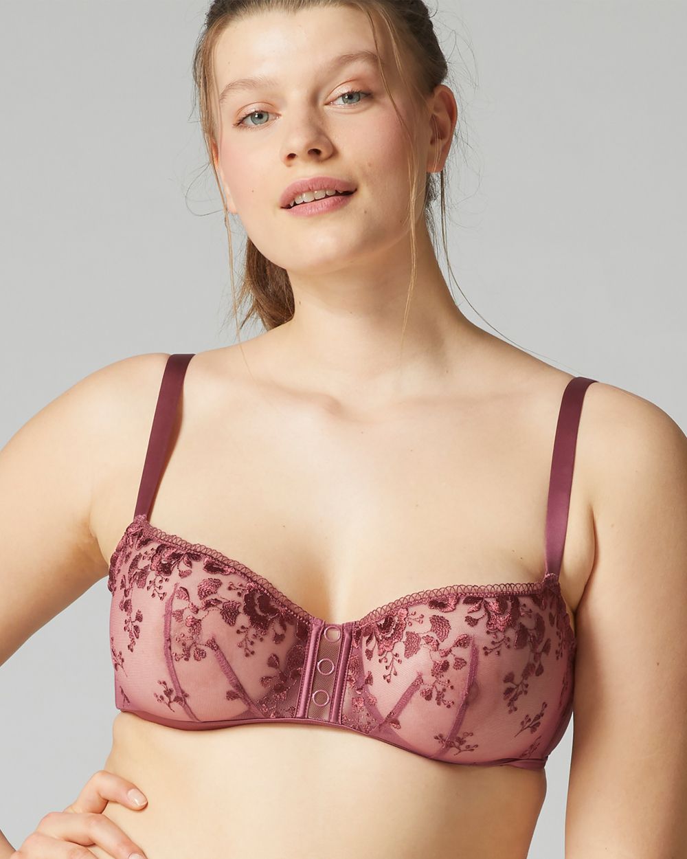 Simone Perele Orphee Half Cup Bra in pink