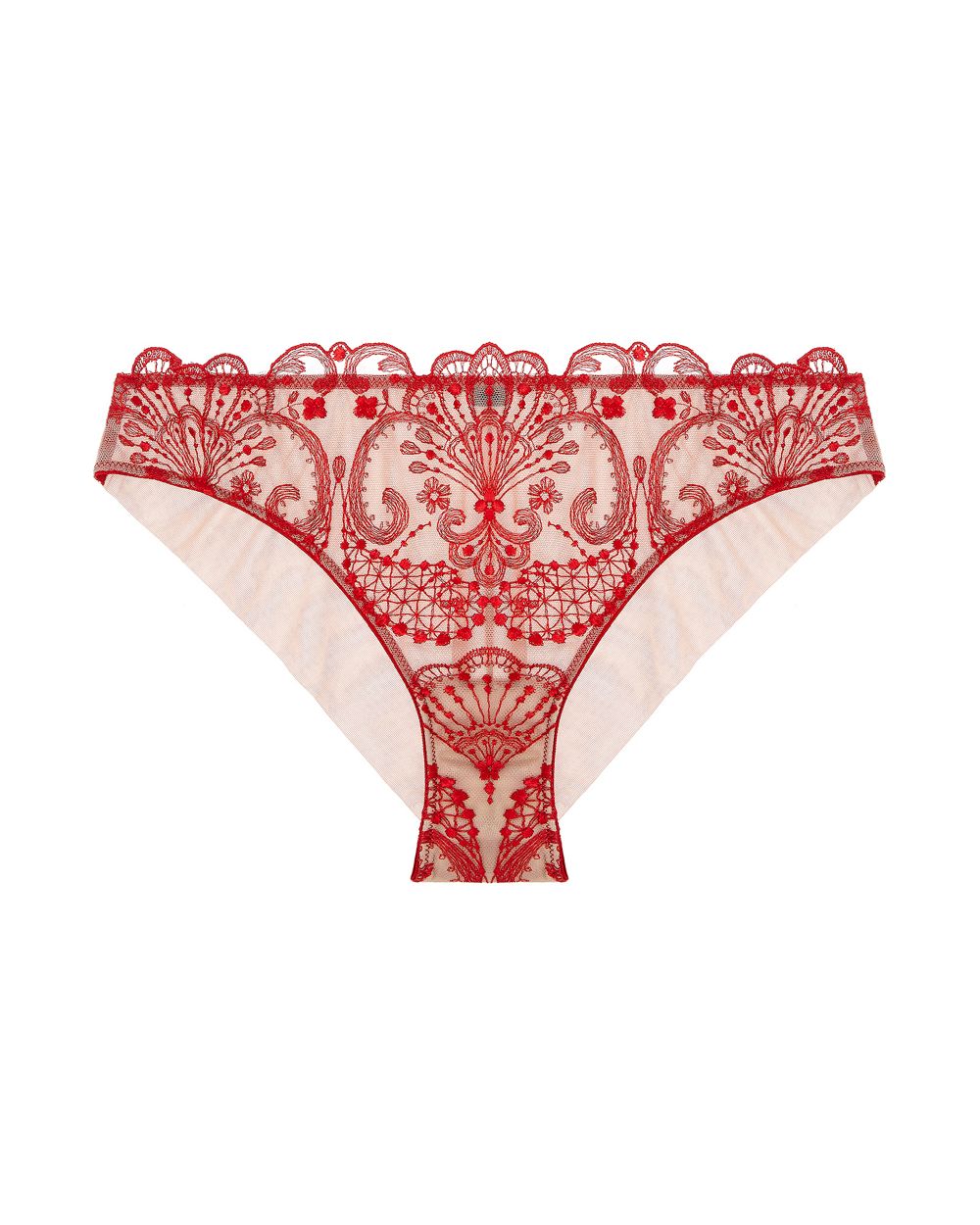 TeAmore Spotlight Embroidered Brief in red