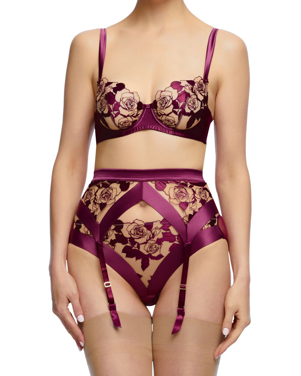 Dita Von Teese Rosabelle Non Padded Bra in purple