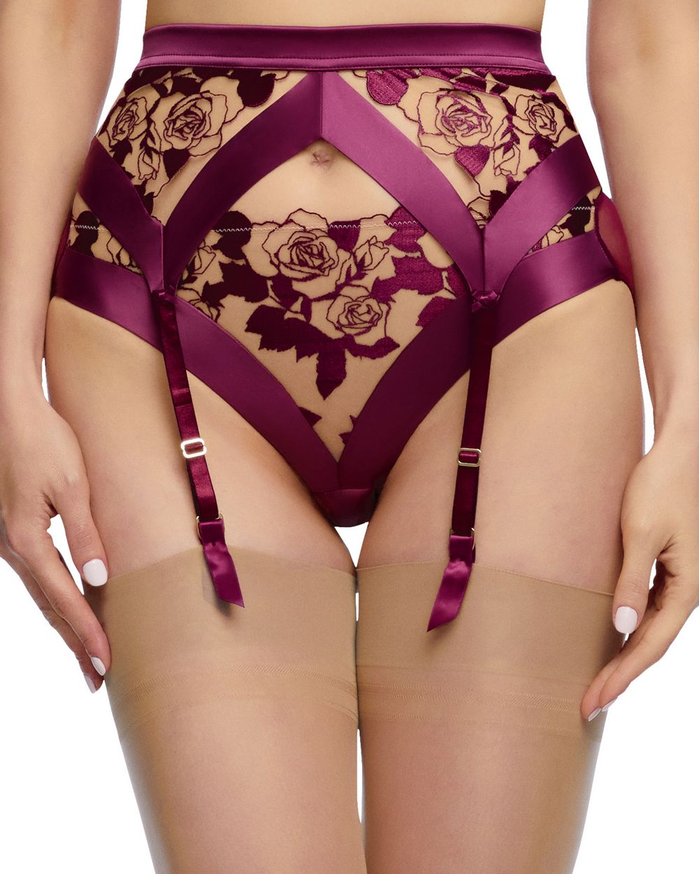 Dita Von Teese Rosabelle Suspender in purple