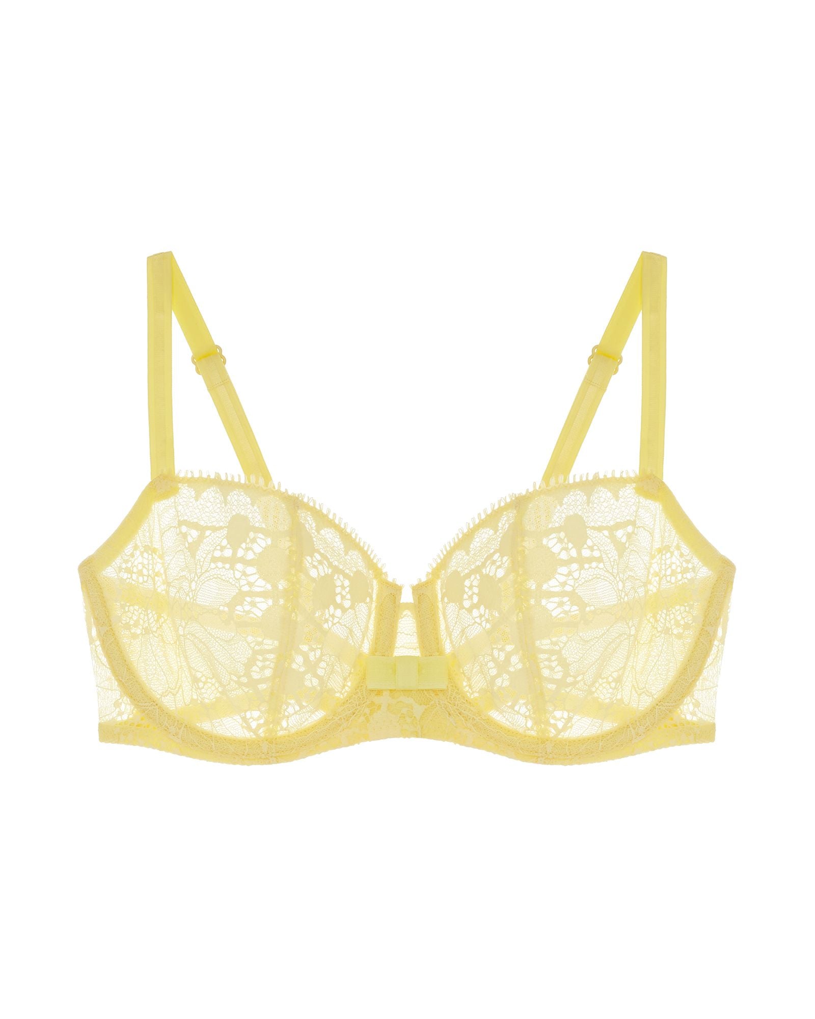 Chantelle Day to Night Lace Unlined Demi in yellow
