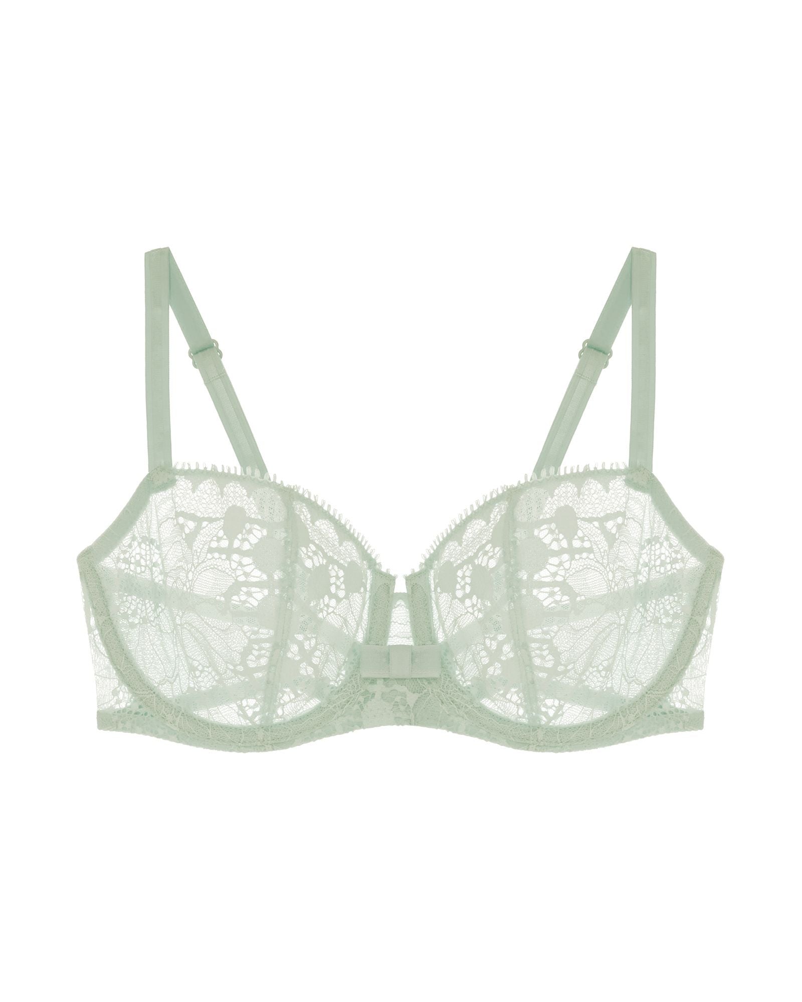 Chantelle Day to Night Lace Unlined Demi in green