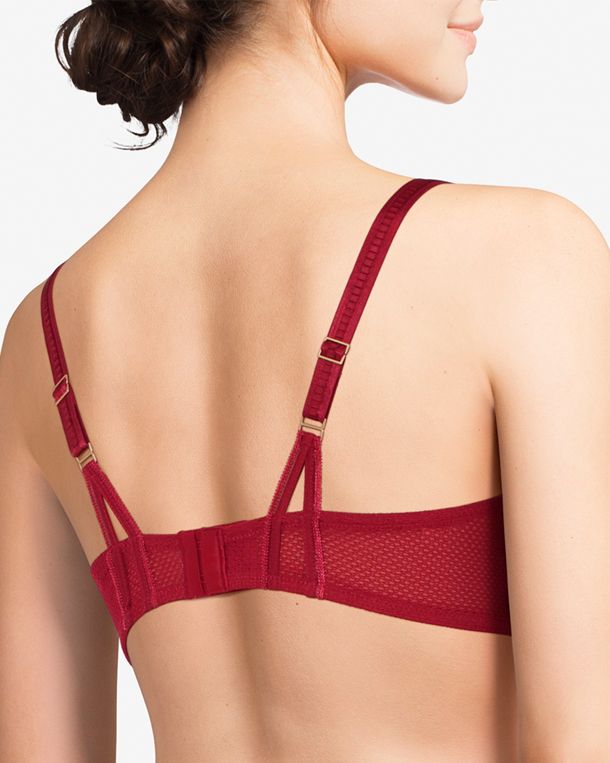 Chantelle Tailor Demi Bra in red