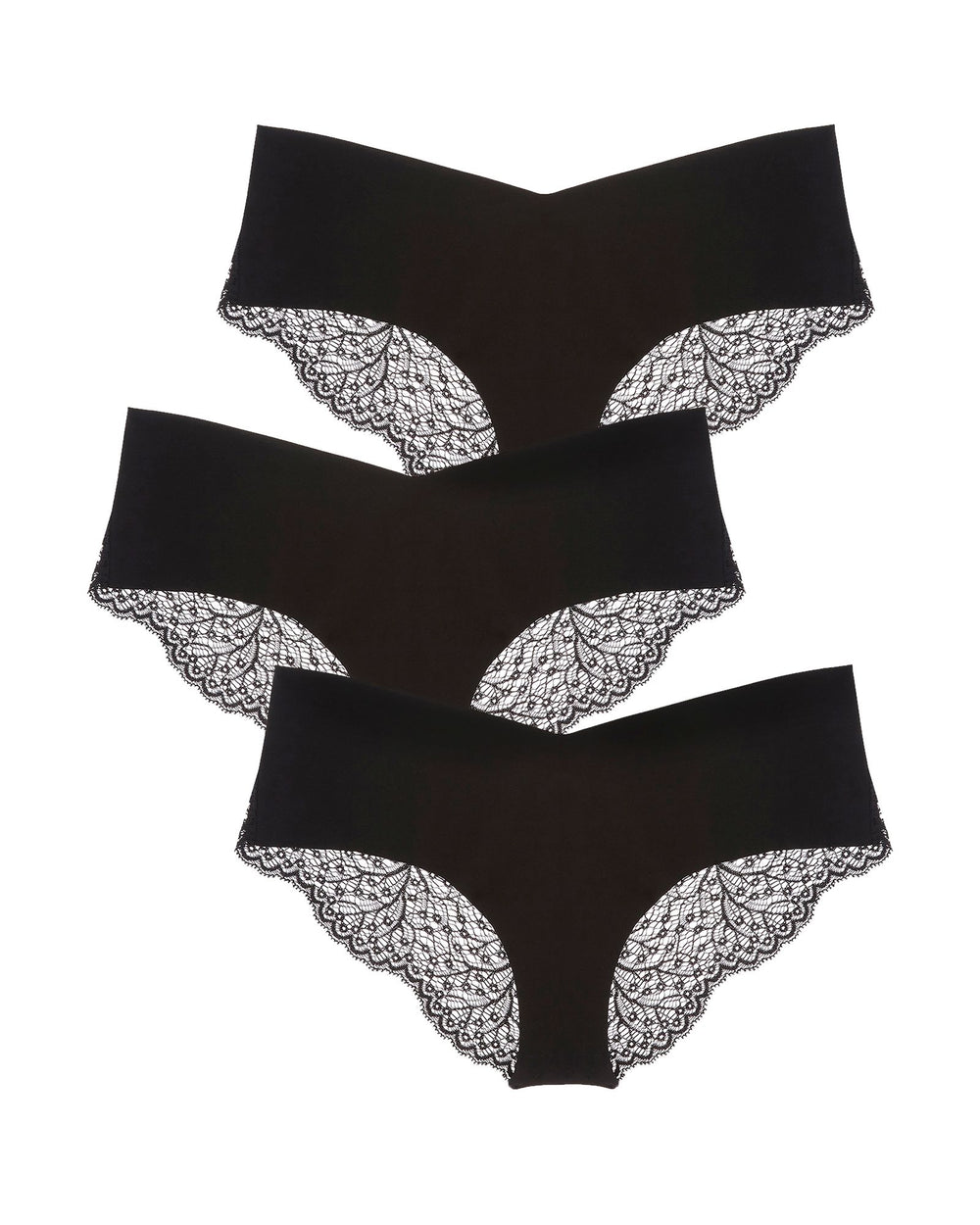 Journelle Allegra Jolie Hipster 3 Pack in black