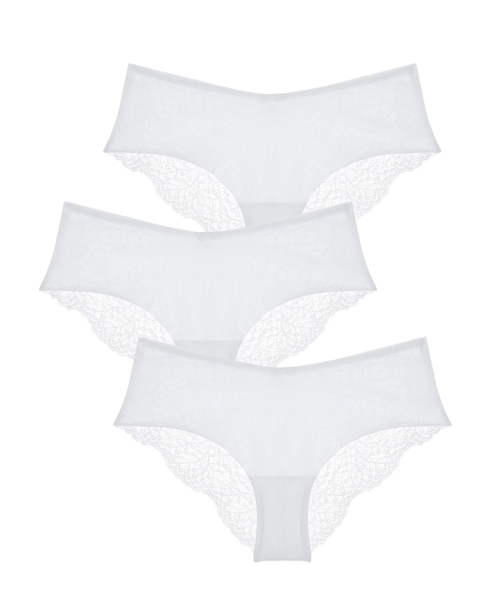 Journelle Allegra Jolie Hipster 3 Pack in white